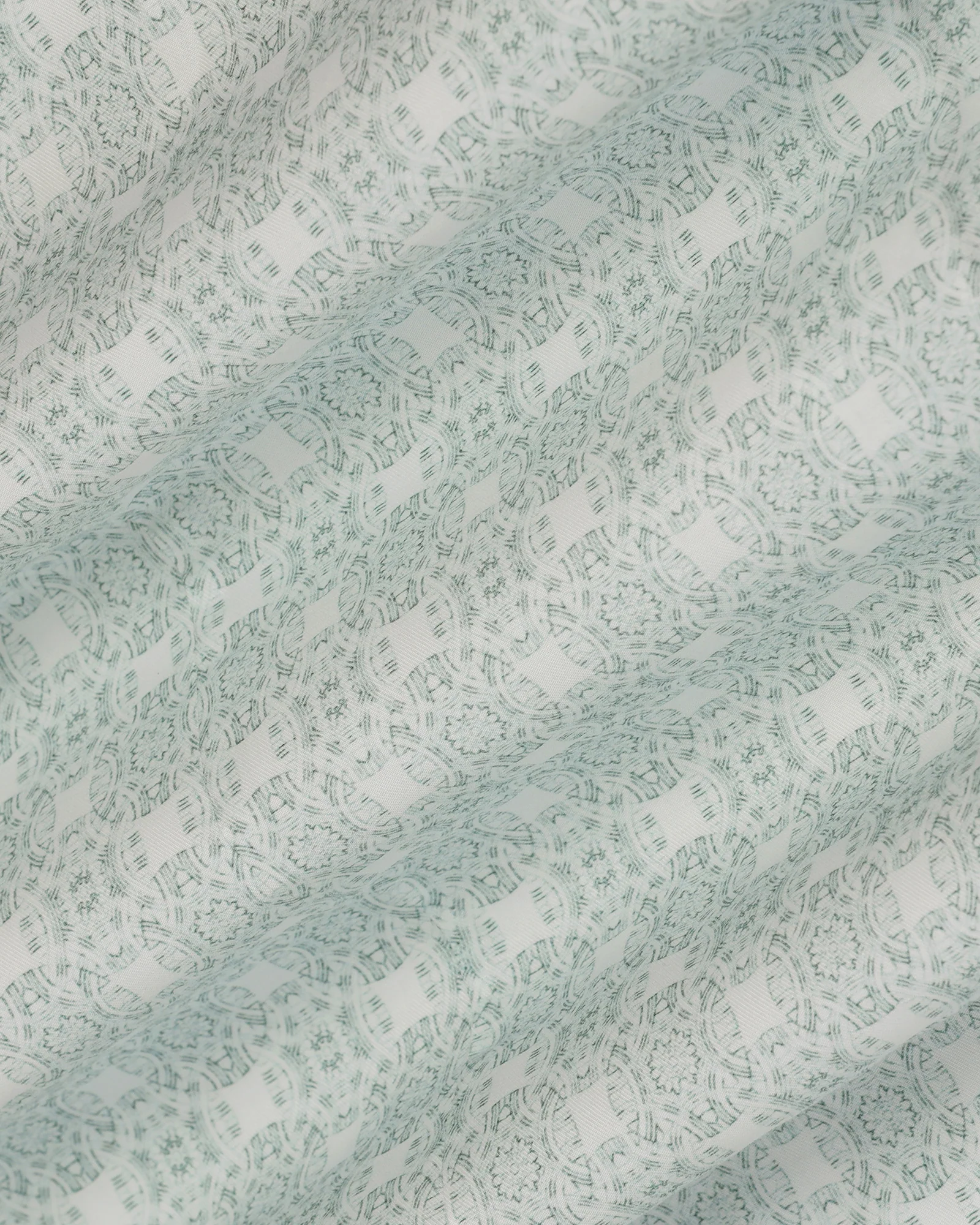 Formal Mint Printed Shirt - Drum - Image 6