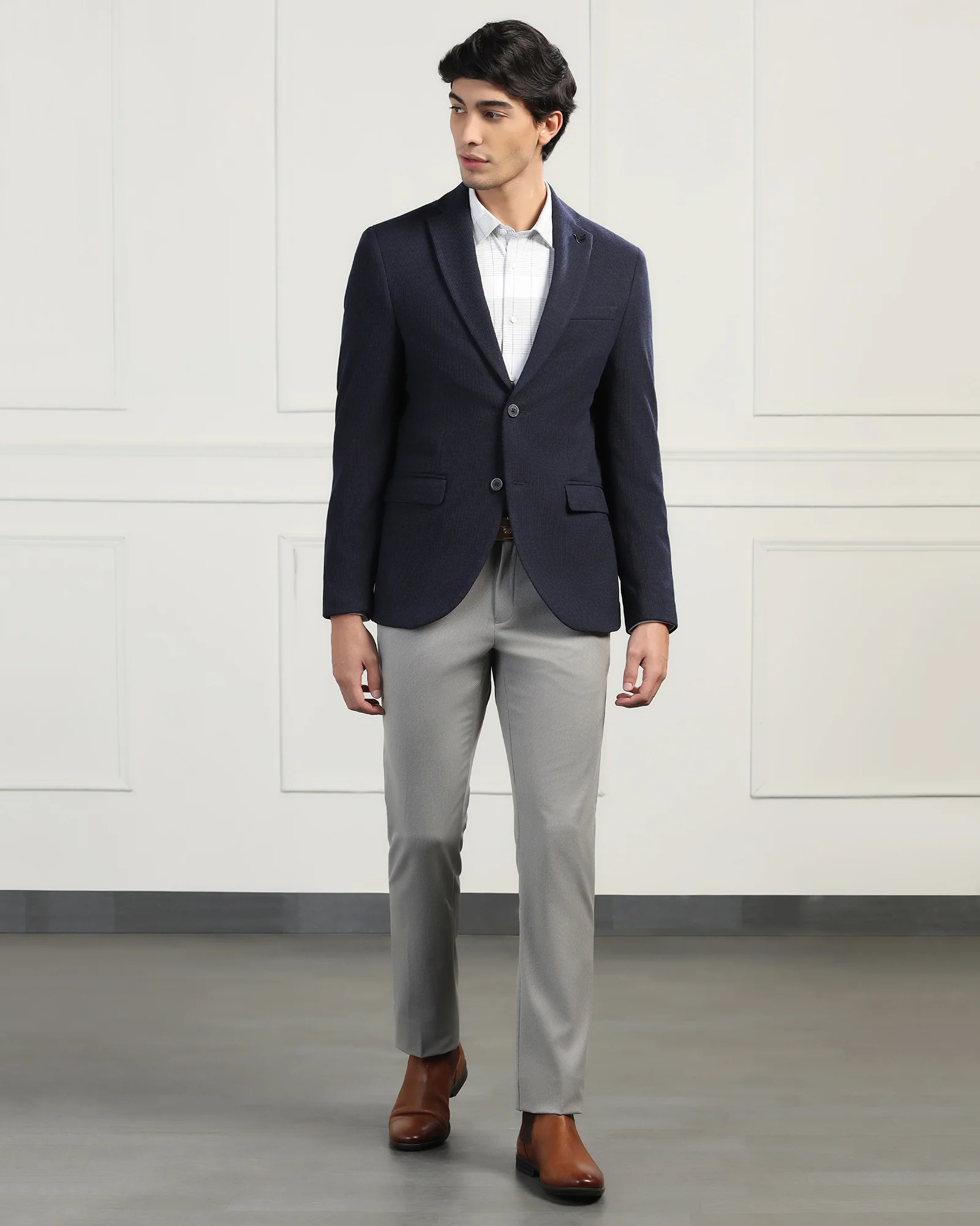 Formal Navy Stripe Blazer - Nios - Image 3