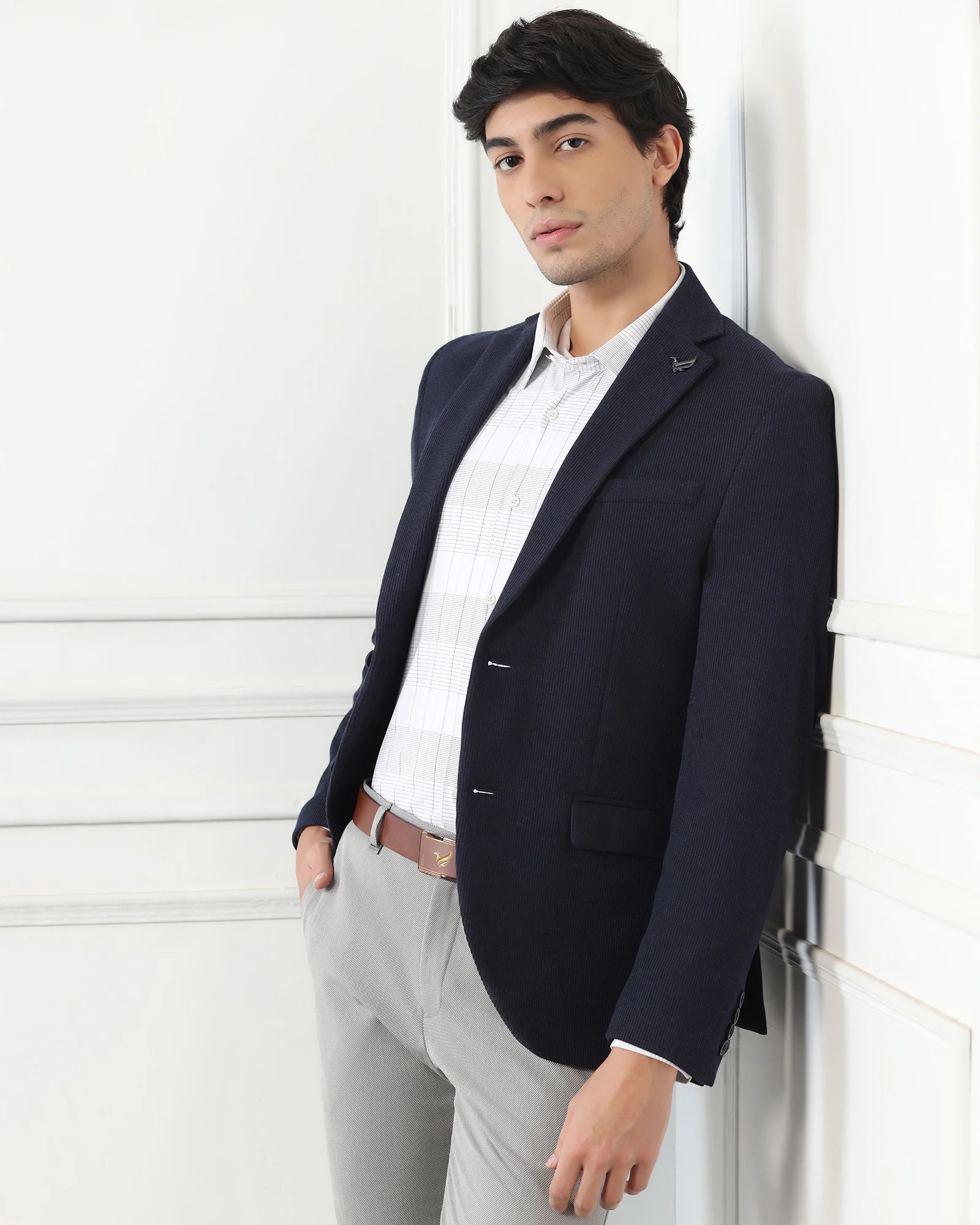 Formal Navy Stripe Blazer - Nios - Image 9