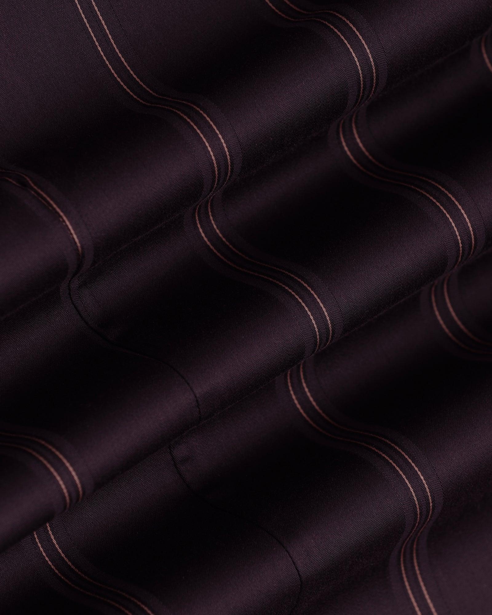 Formal Plum Stripe Shirt - Kolt - Image 6