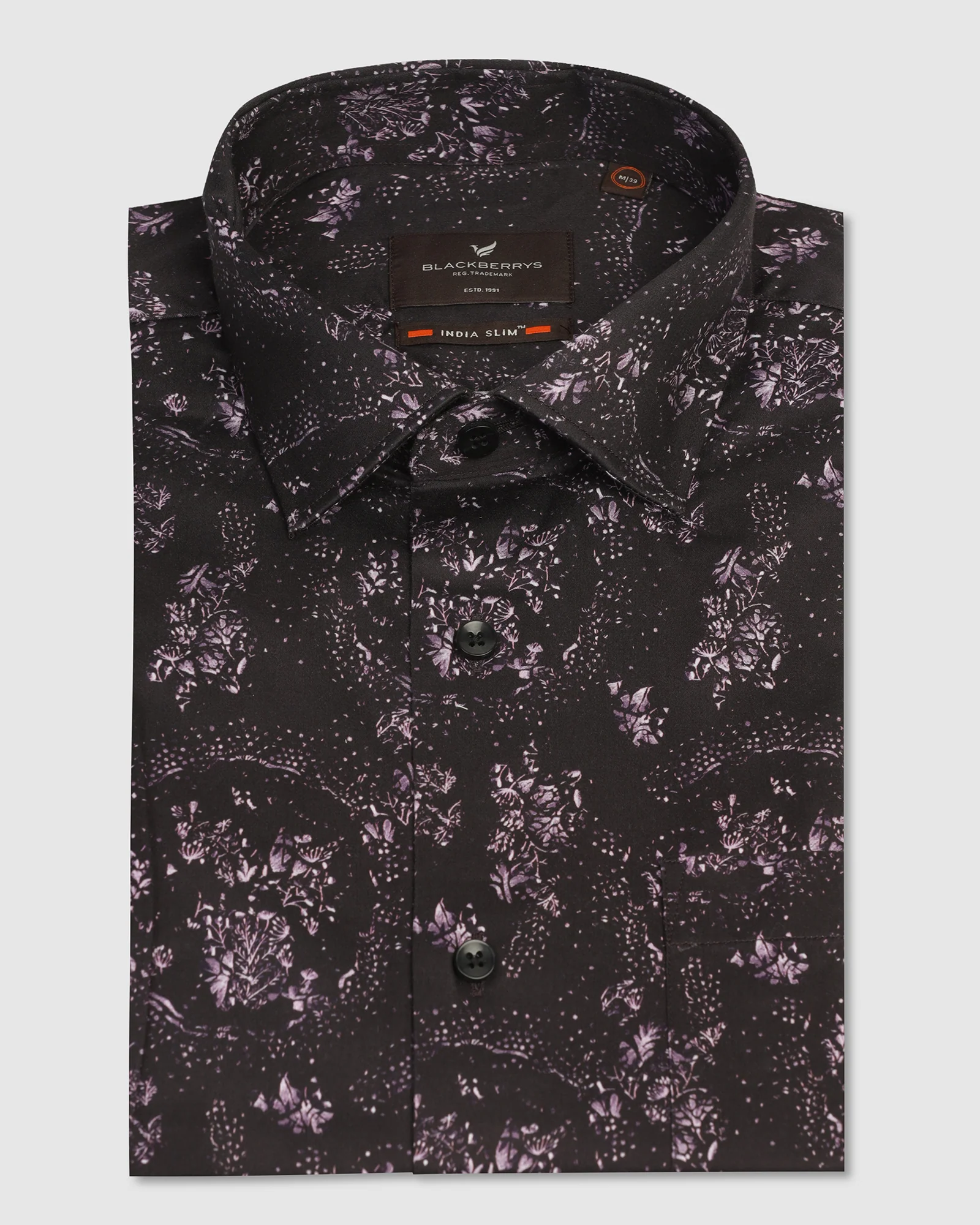 Formal Purple Printed Shirt - Tyson - Image 5