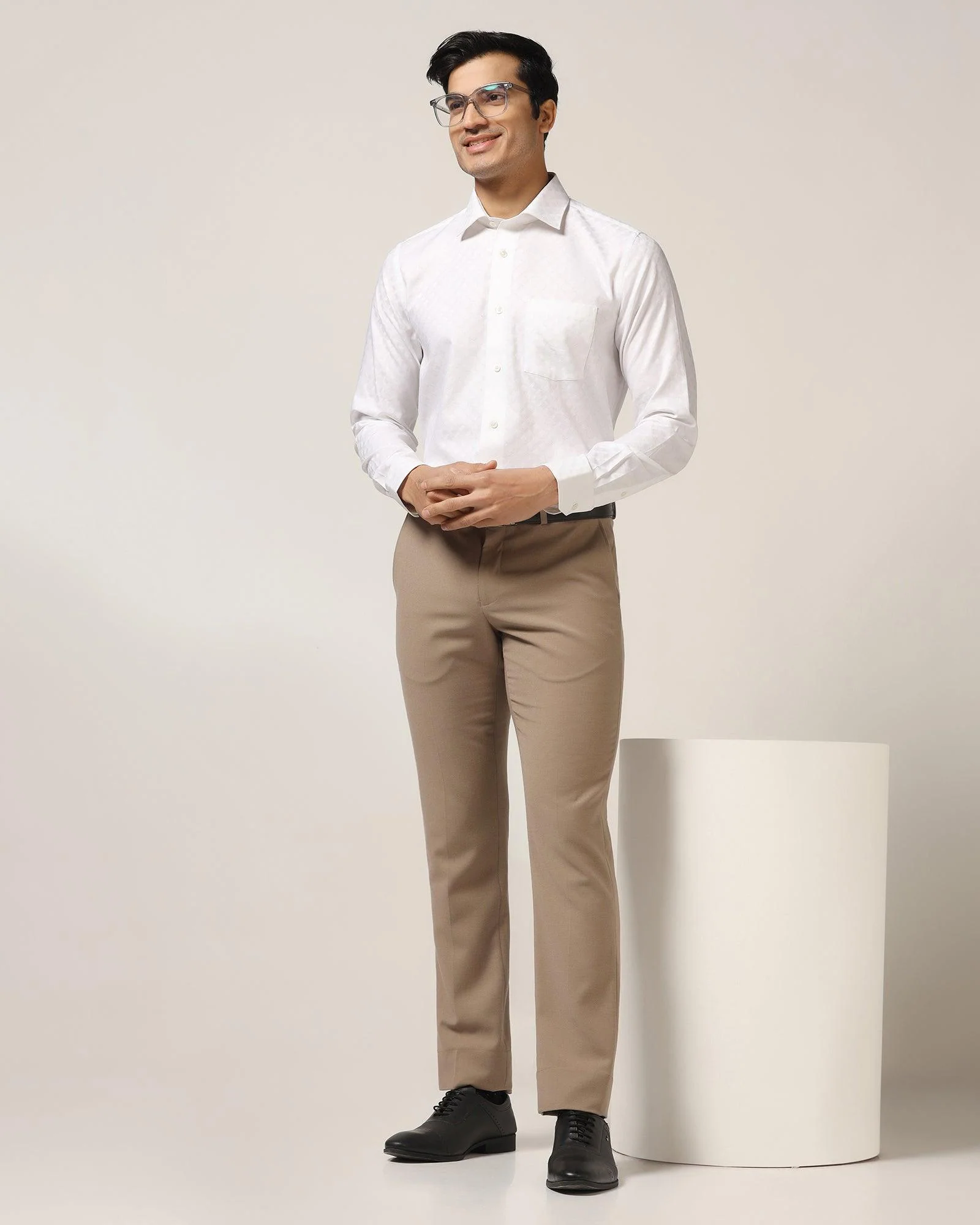 Formal White Jacquard Shirt - Page - Image 6
