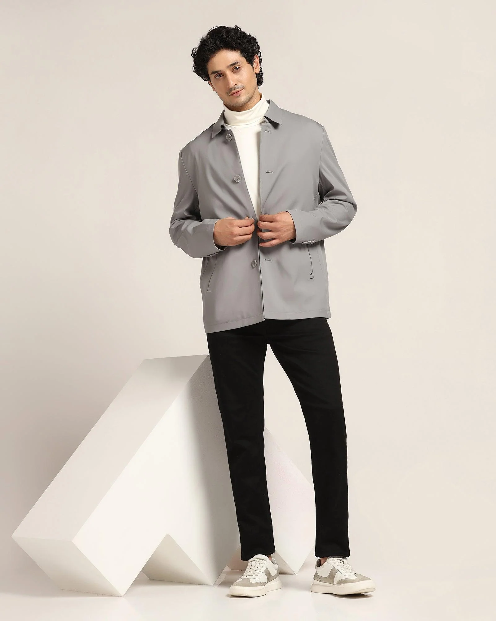 TechPro Grey Solid Jacket - Jackpot - Image 6