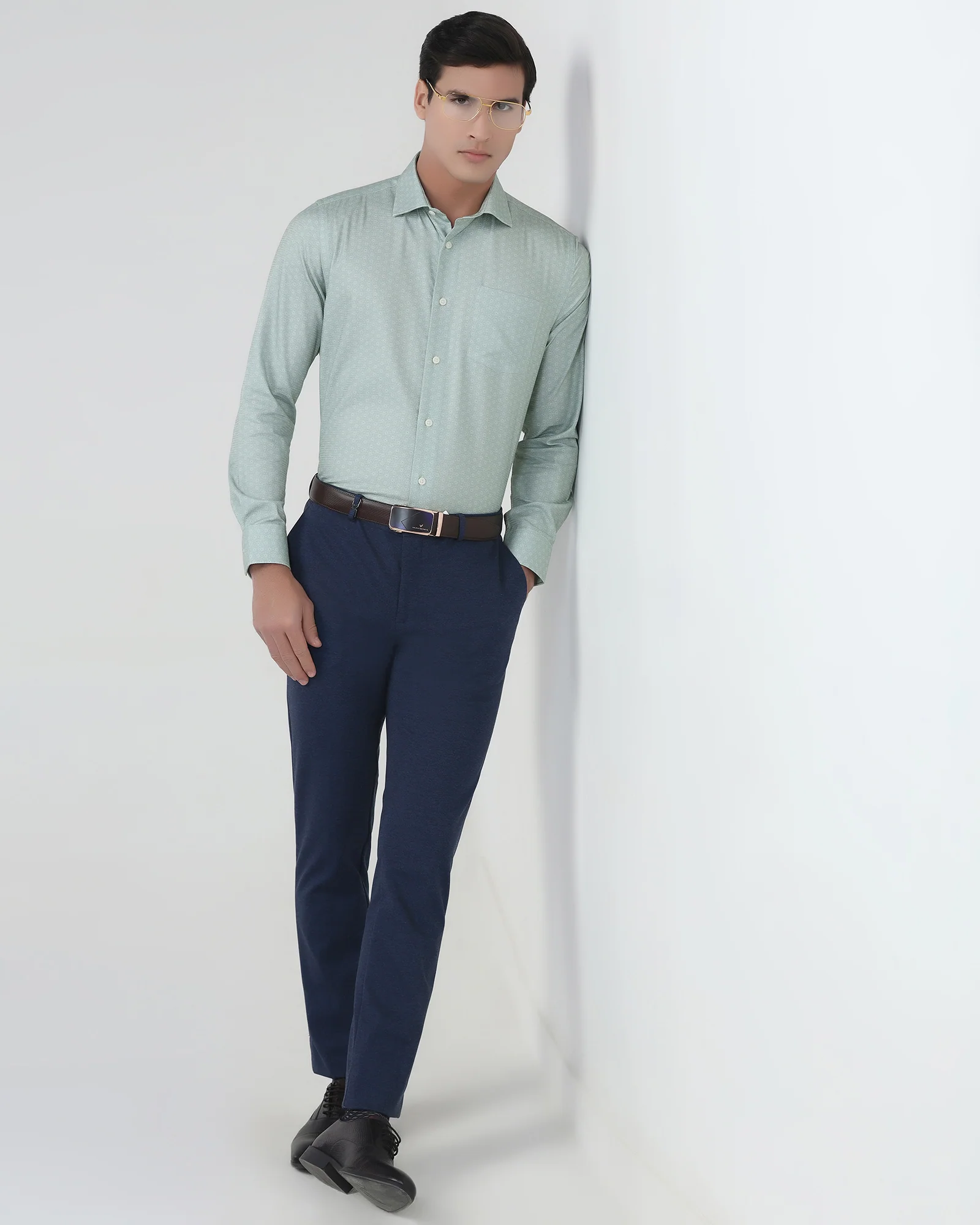 Green Printed Shirt - Anise - Image 7