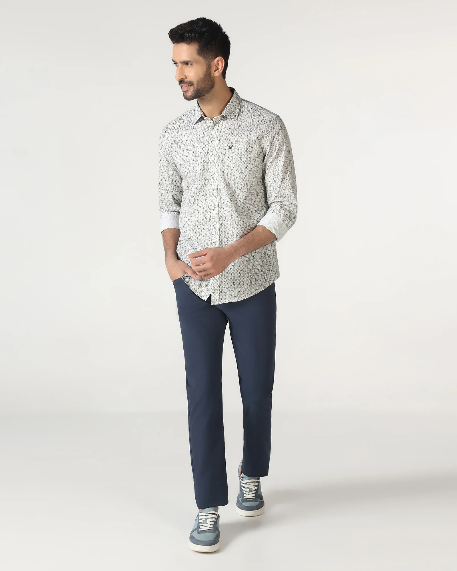 Green Printed Shirt - Emeric - Image 3