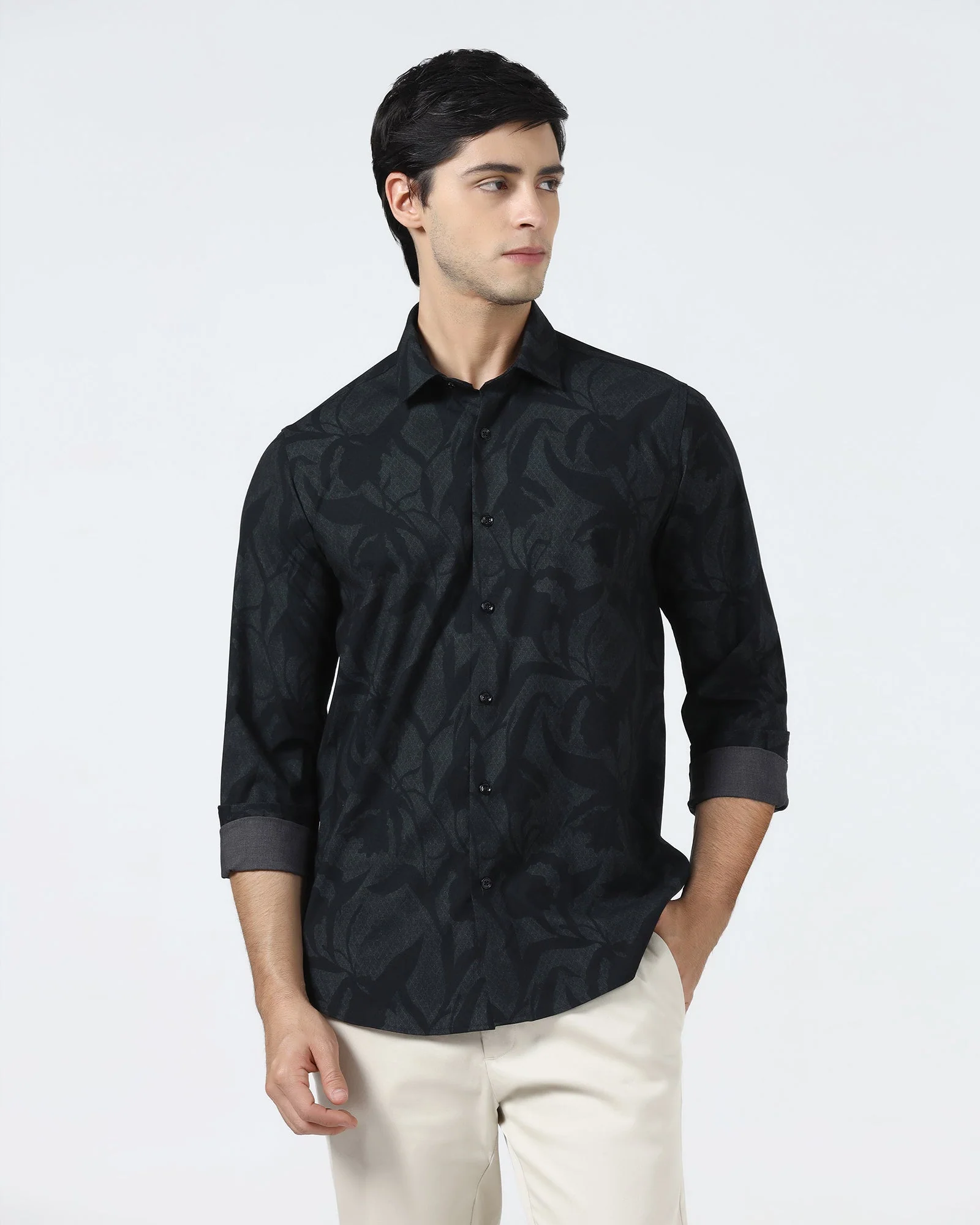 Green Printed Shirt - Tropika