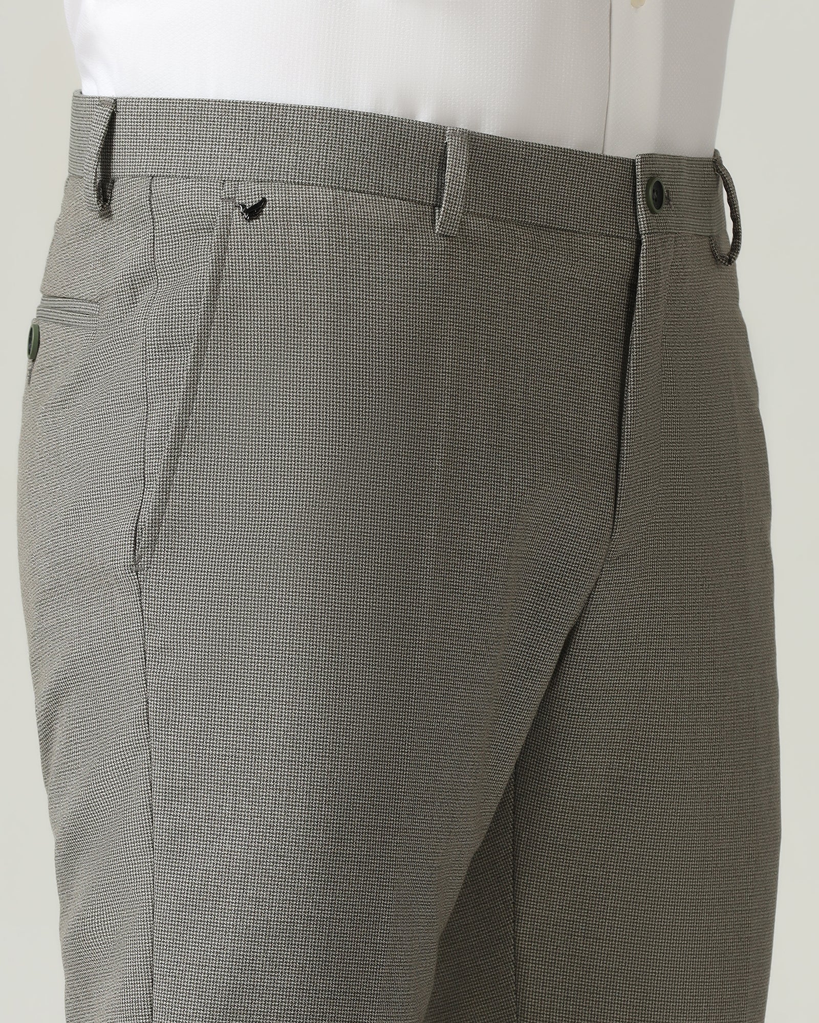 Green Textured Trouser - Cuba - Image 4