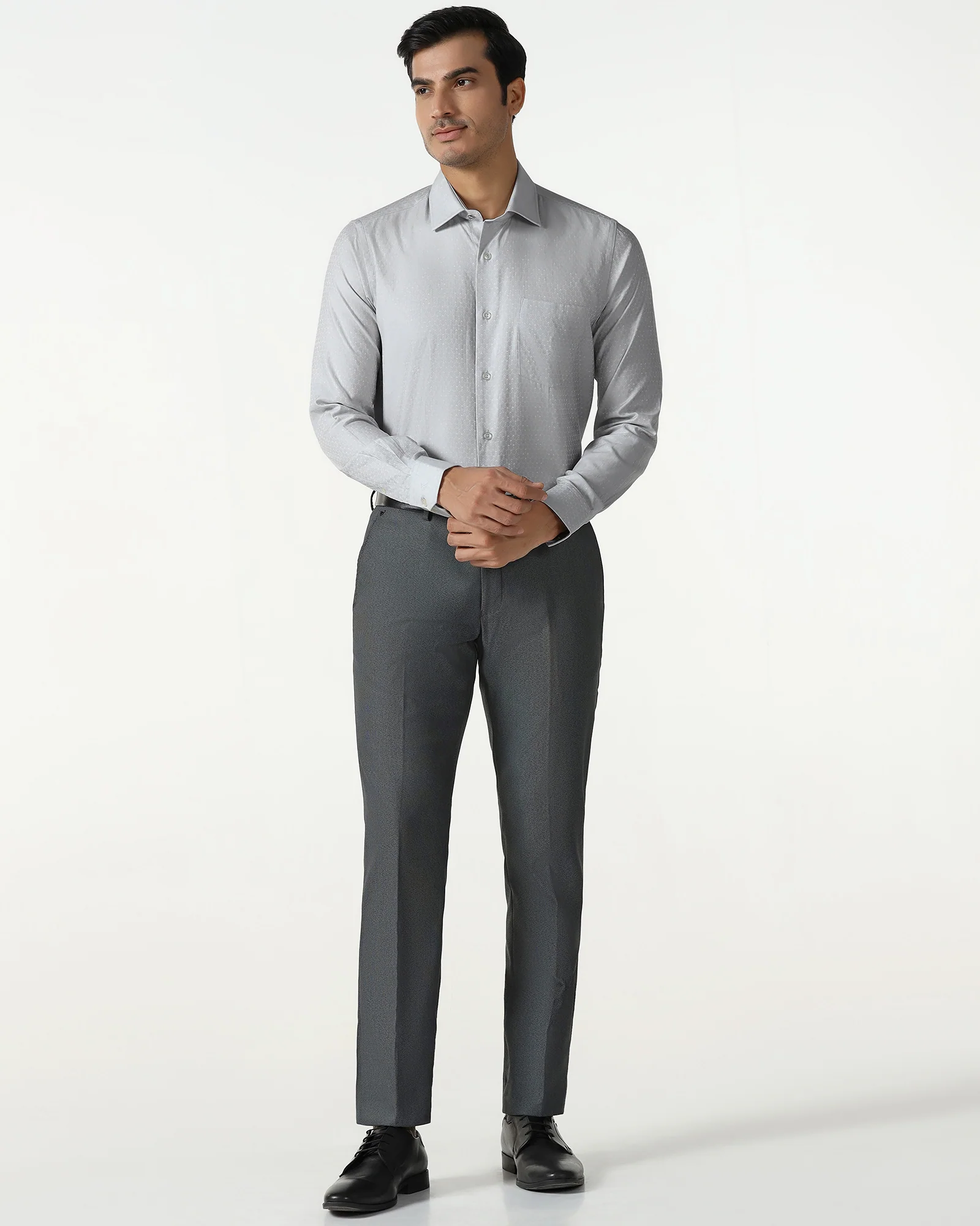 Grey Jacquard Shirt - Rile - Image 3