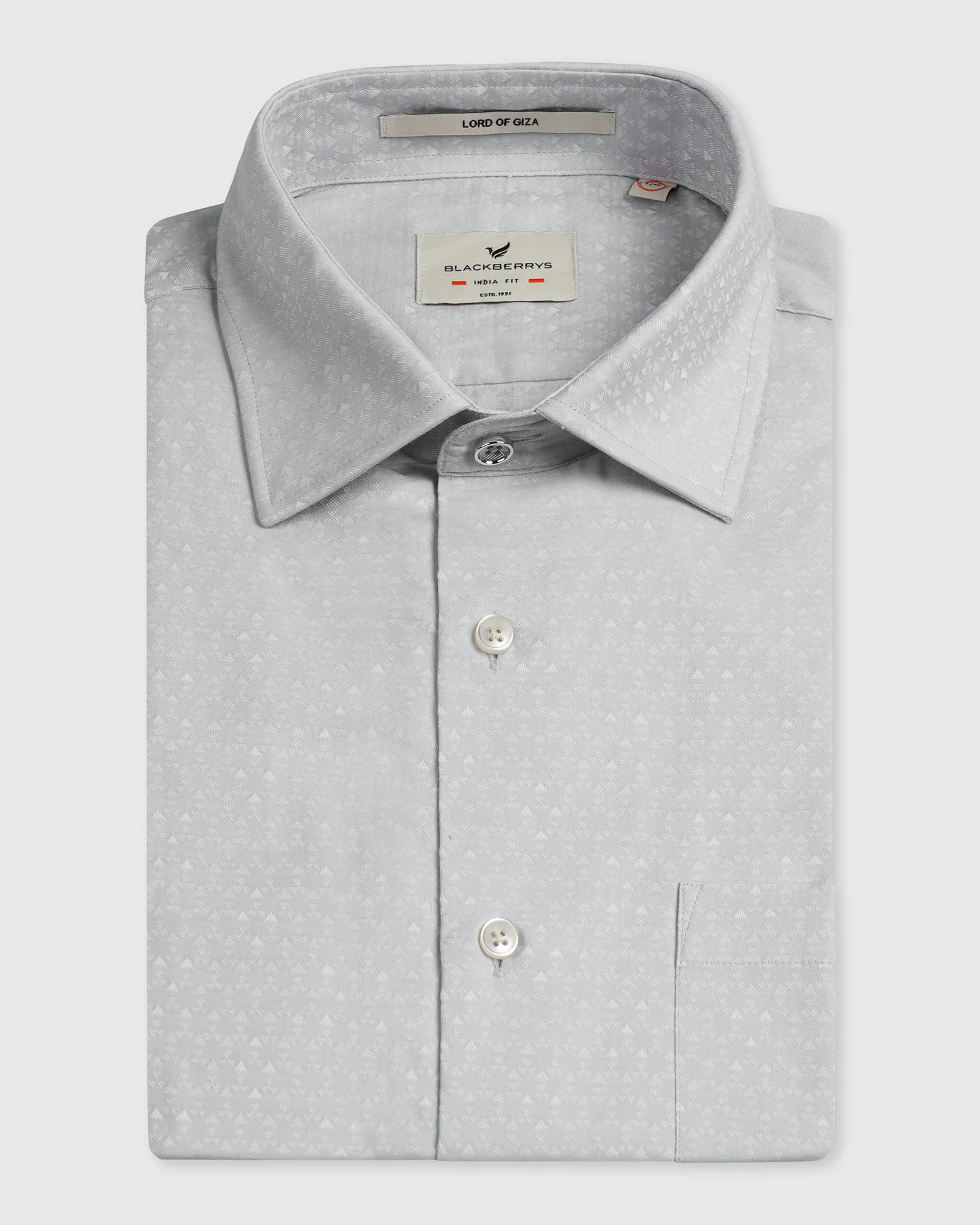 Grey Jacquard Shirt - Rile - Image 5