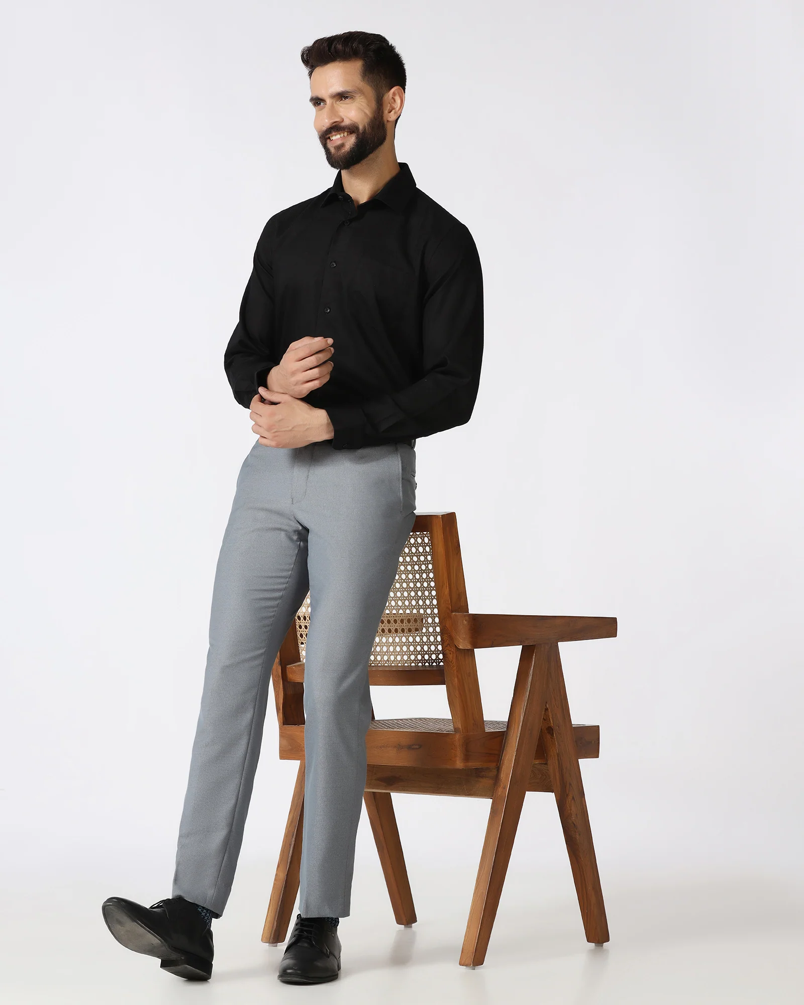 Grey Stripe Trouser - Sula - Image 5