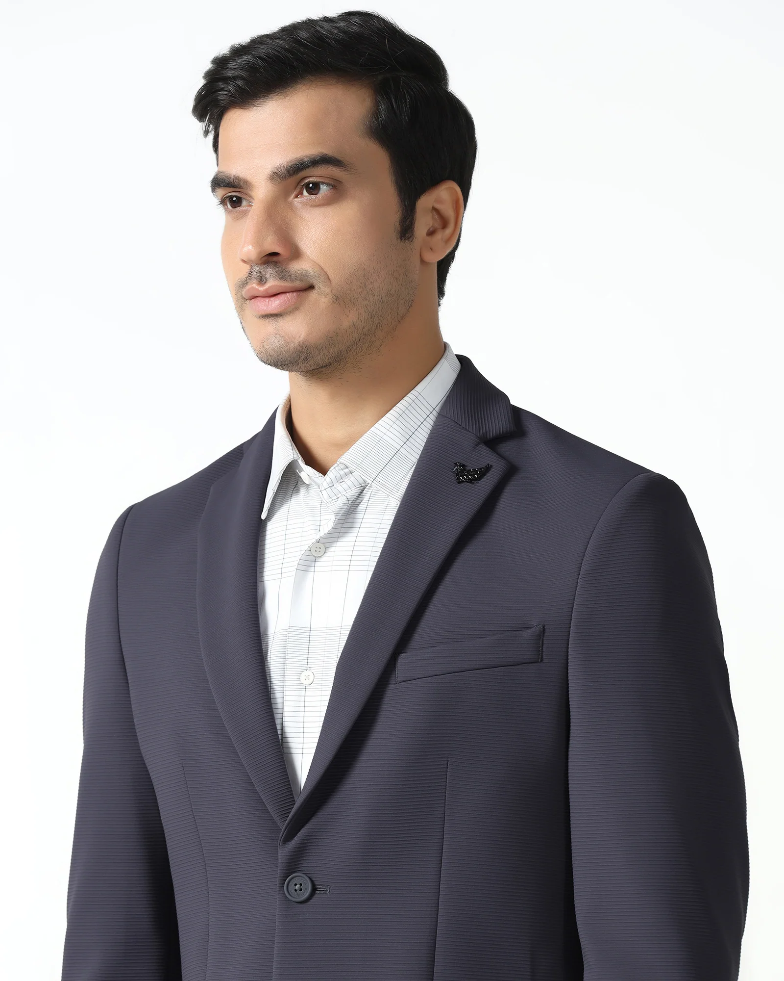 Grey TechPro Stripe Blazer - Fiesta - Image 4
