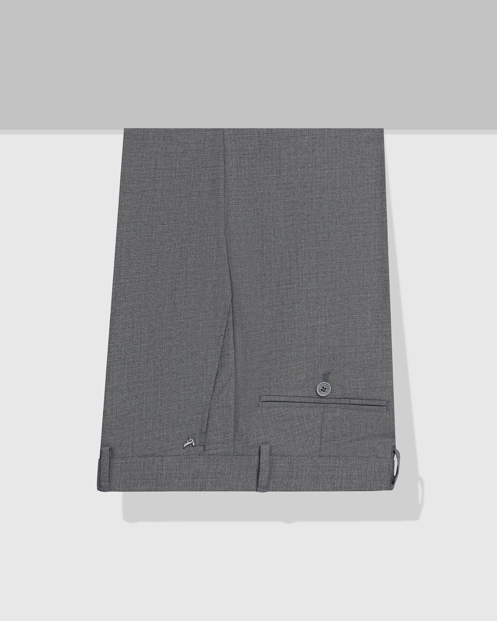 Grey Textured Trouser - Barrel - Image 5
