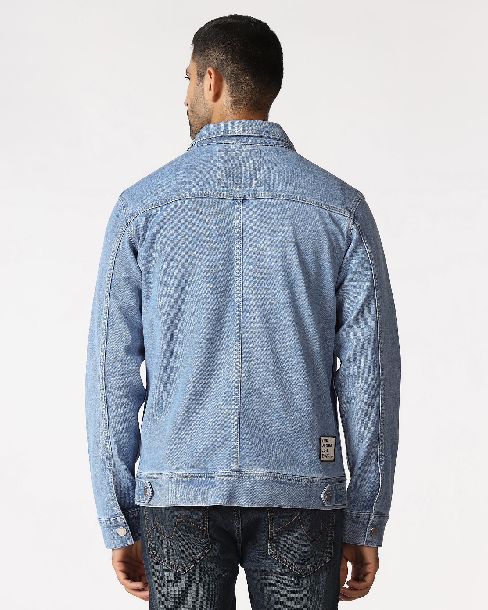 Indigo Denim Trucker Jacket - Alaric - Image 2