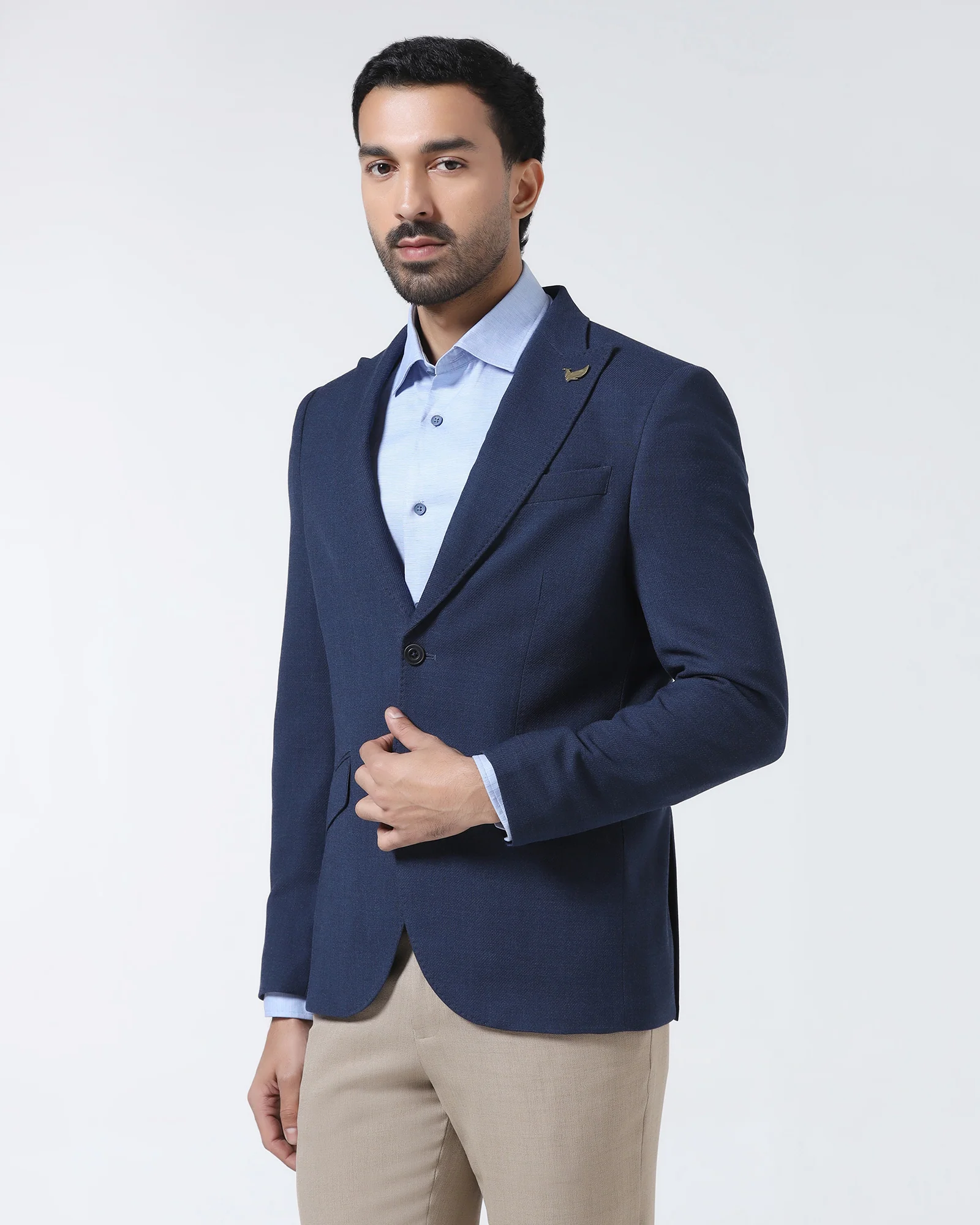 Indigo Luxe Solid Blazer - Jameson - Image 6