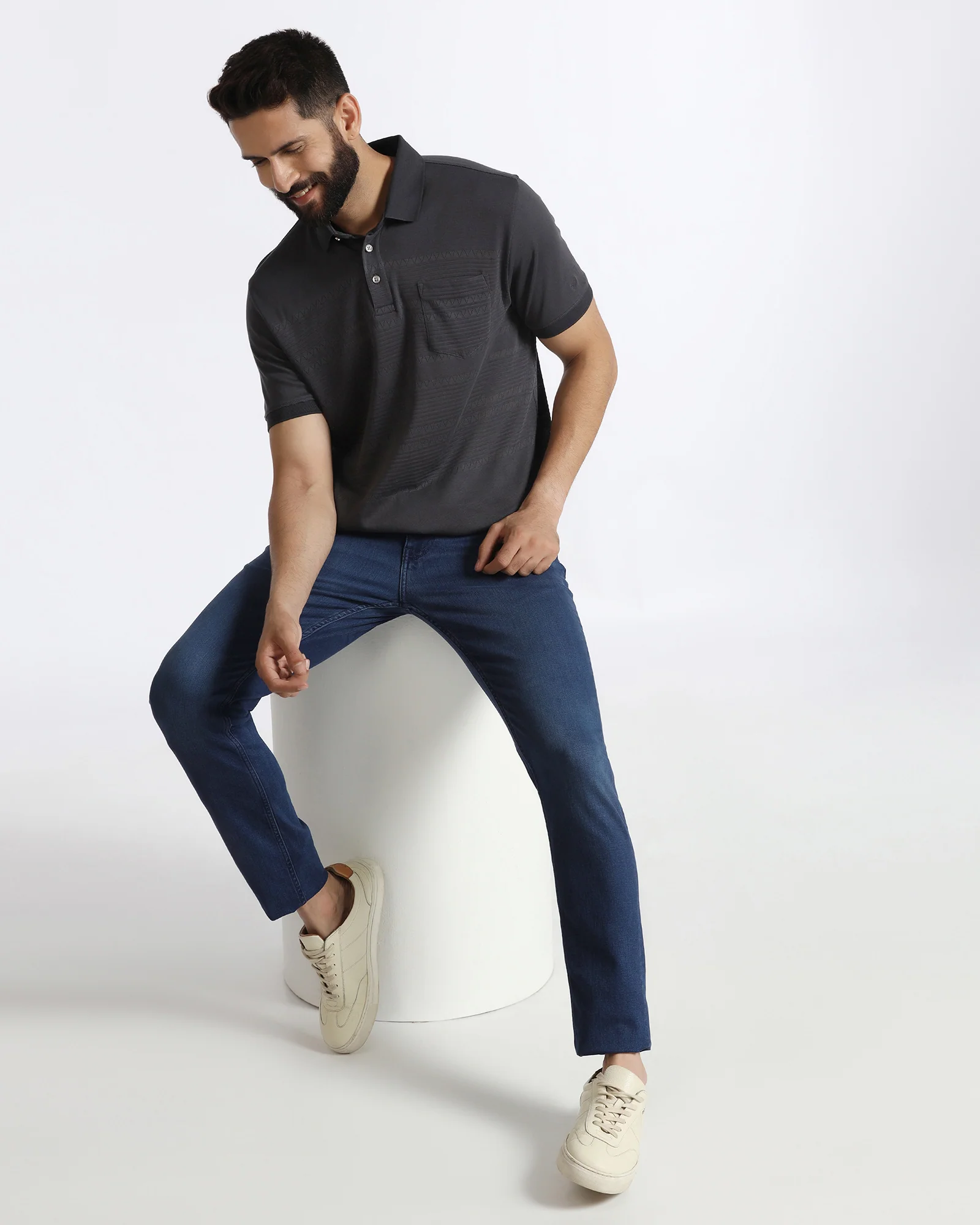 Indigo Slim Fit Jeans - Isidor - Image 5