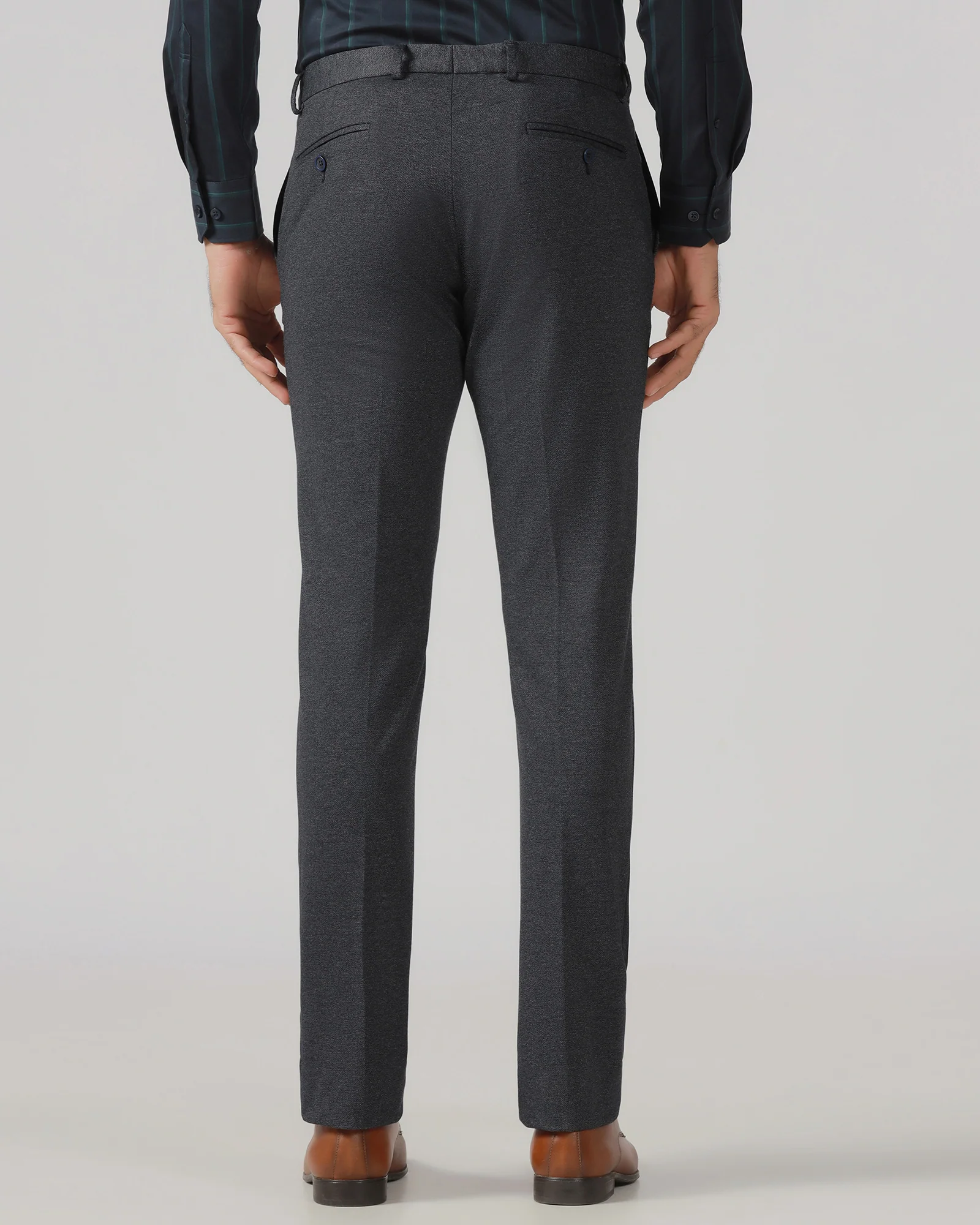 Indigo Solid Trouser - Chardonnay - Image 2