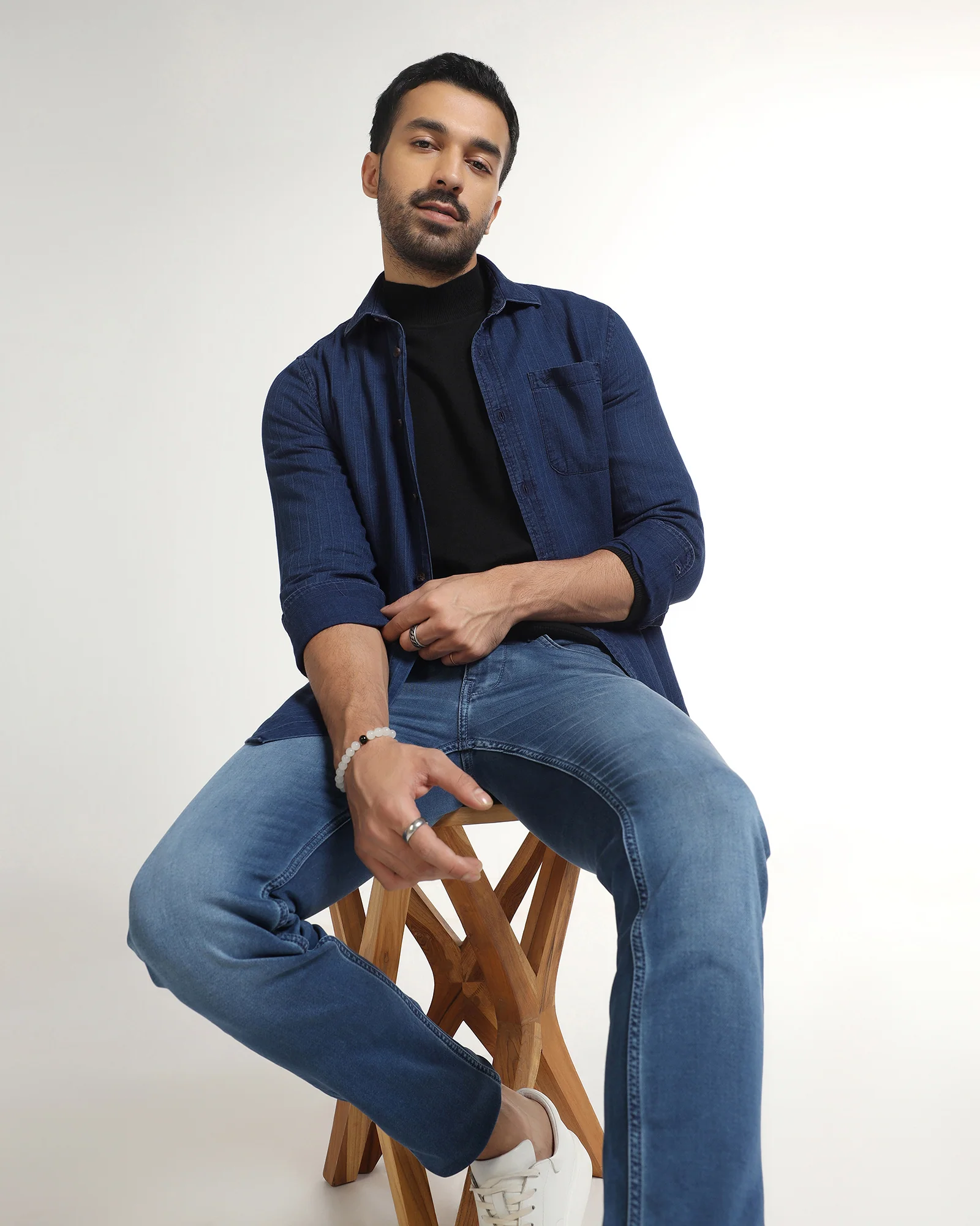 Indigo Stripe Shirt - Zivago - Image 7