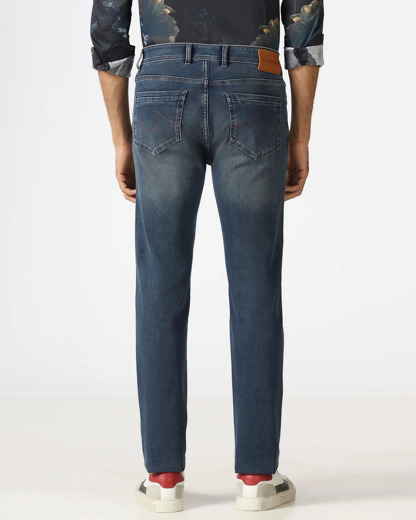 Indigo Superflex Slim Fit Jeans - Harper - Image 2