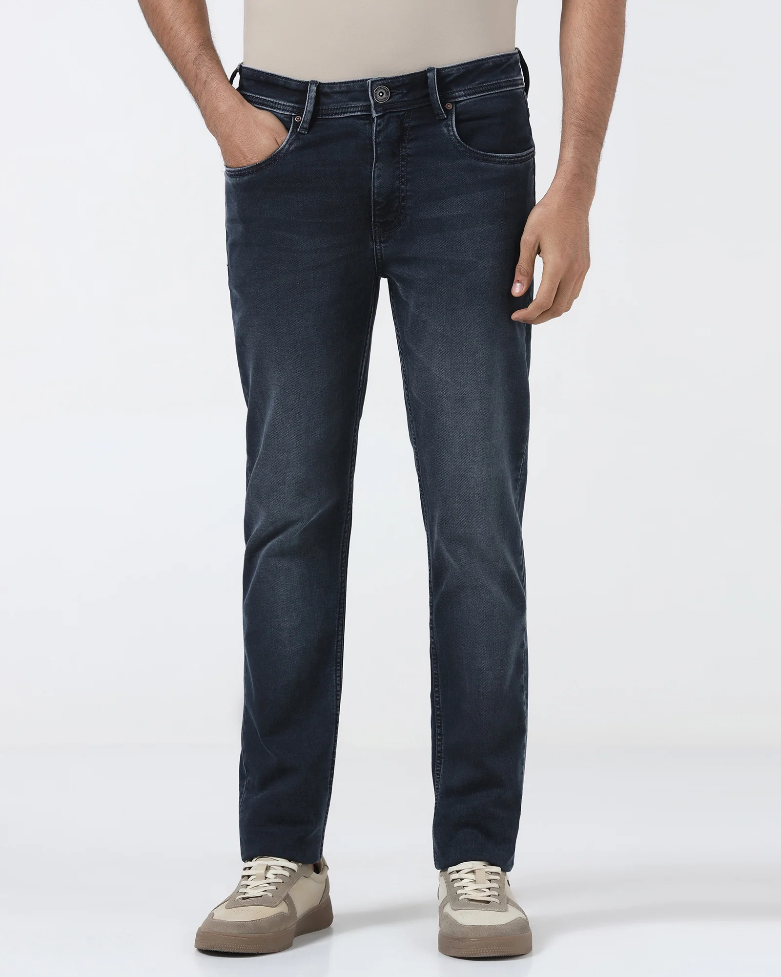 Indigo Ultrasoft Slim Fit Jeans - Burle - Image 3