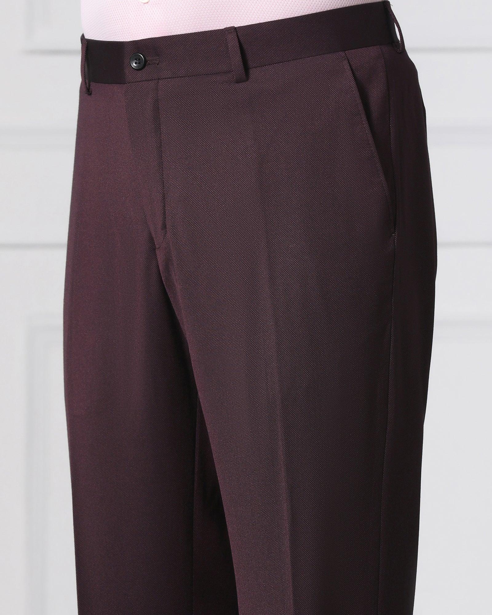 Must Haves Three Piece Darkk Wine Solid Formal Suit - Jaguar - Image 6