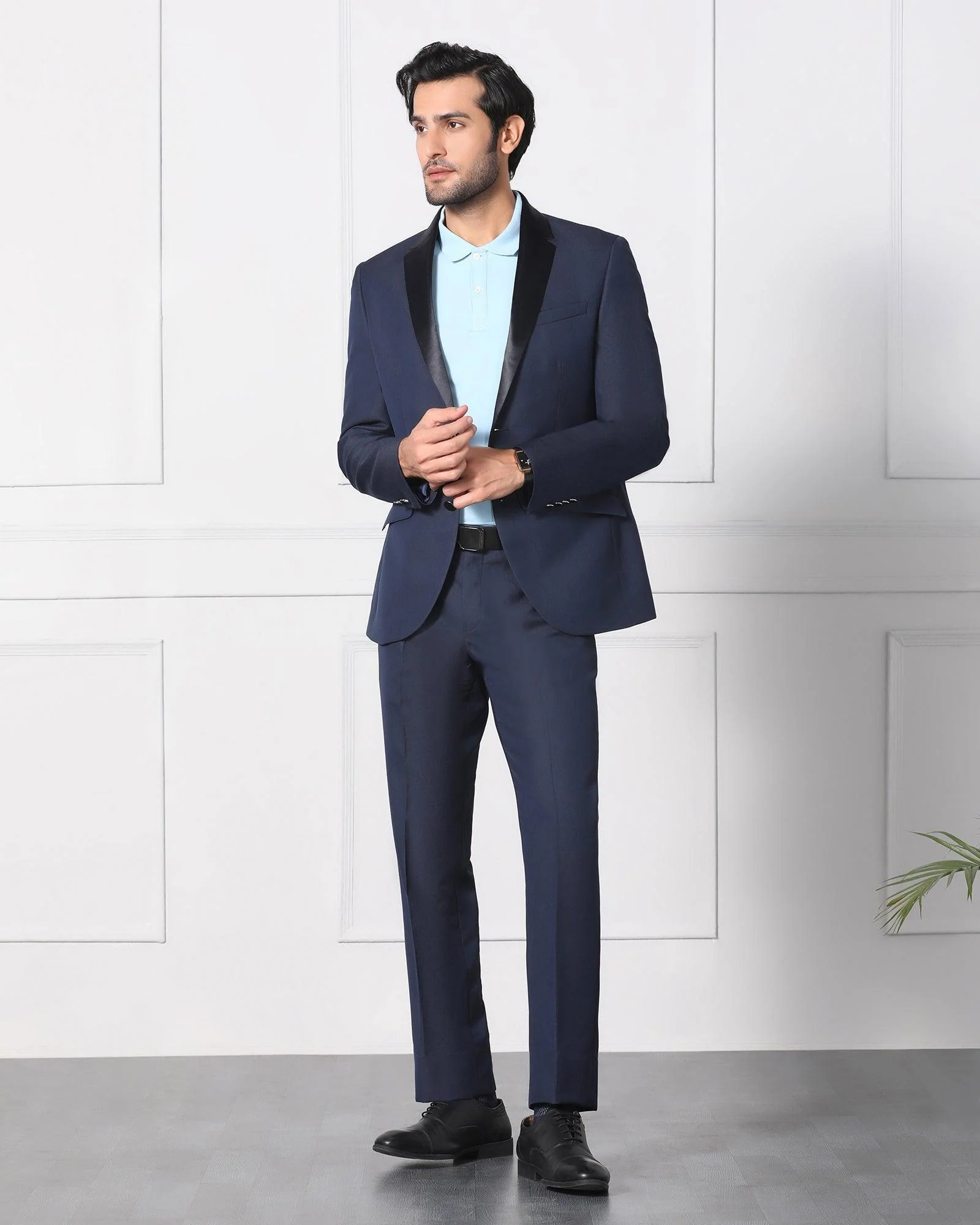 Must Haves Three Piece Navy Solid Formal Suit - Jaydon - Image 8