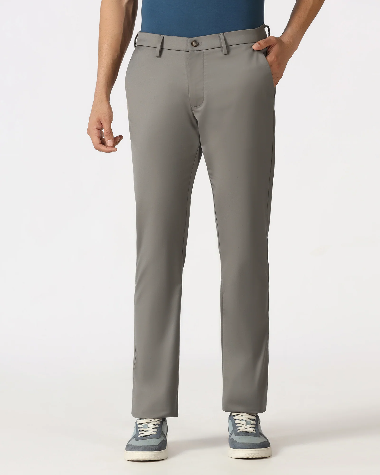 Khaki Non Iron Solid Khakis - Peter - Image 3