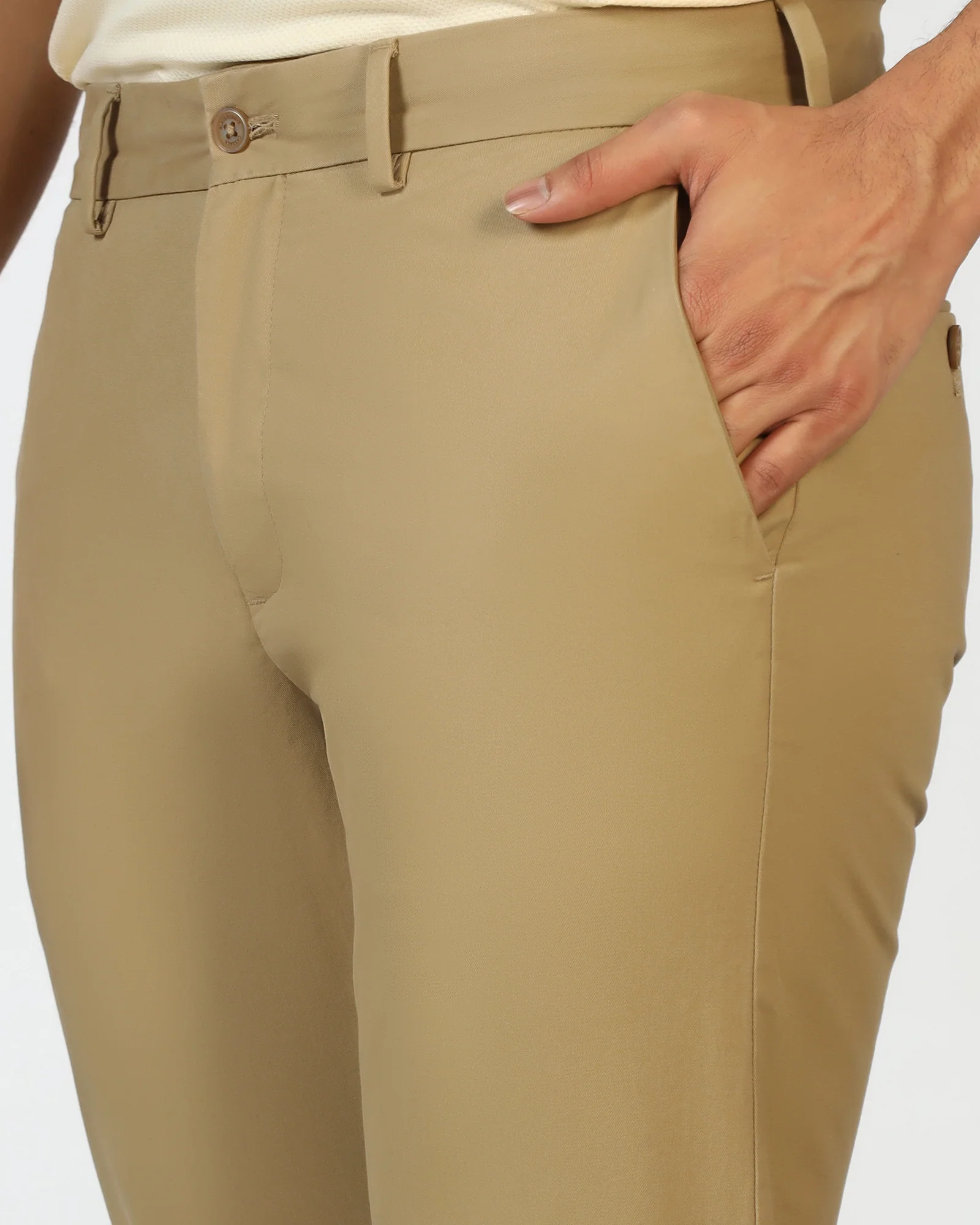 Khaki Solid Khakis - Mario - Image 4