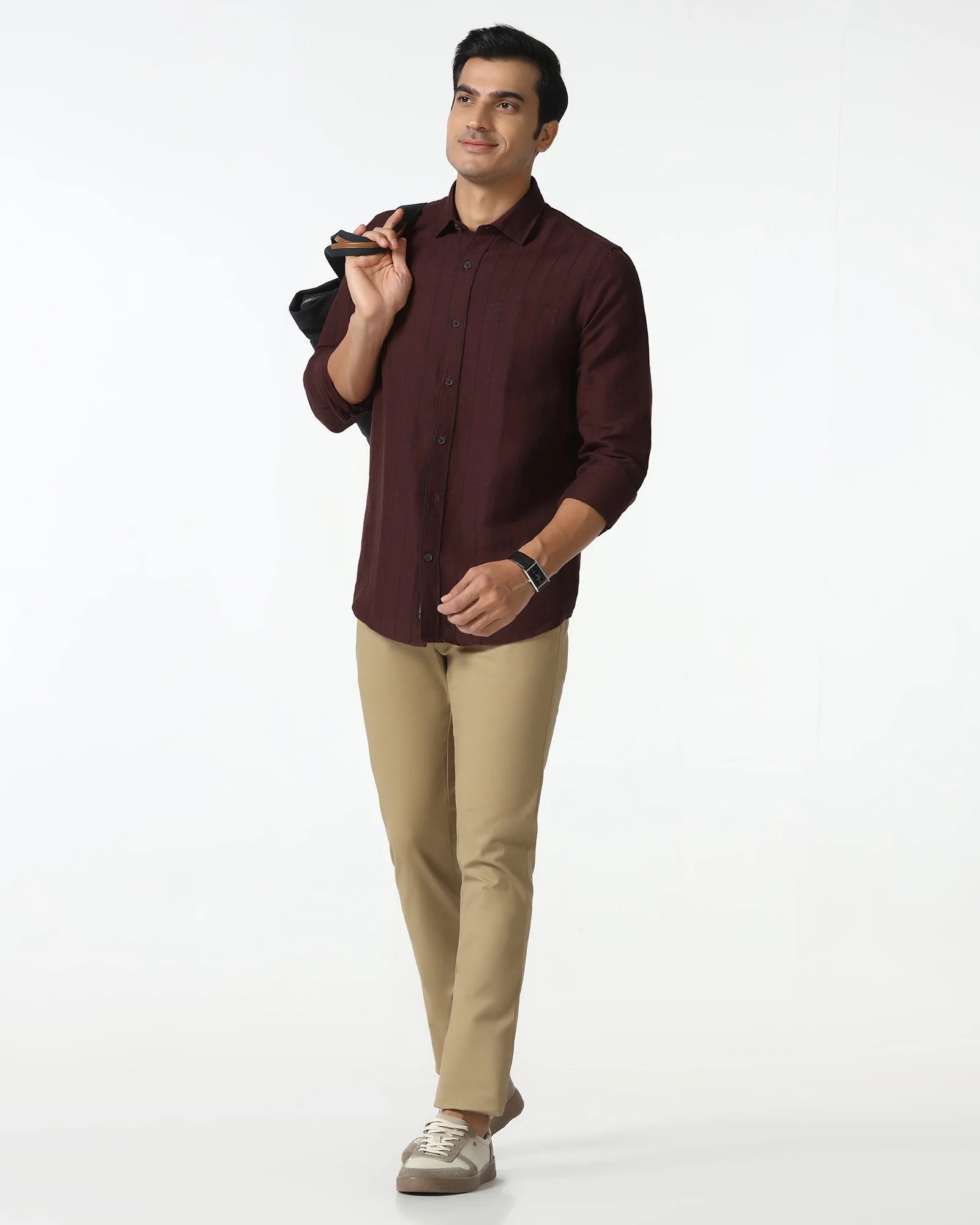 Khaki Textured Khakis - Murray - Image 7