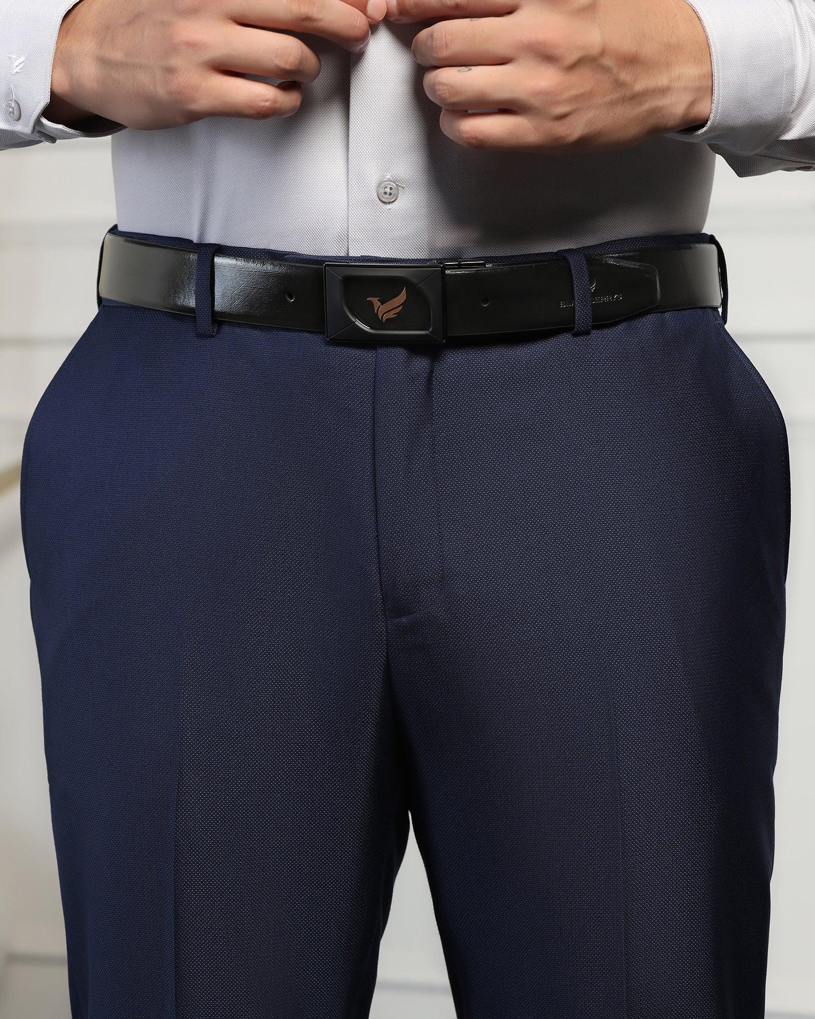 Leather Reversible Black & Brown Solid Belt - Urimon - Image 6