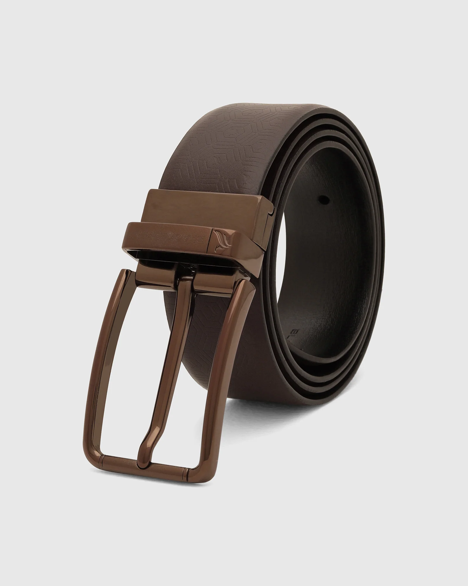 Leather Reversible Black & Brown Solid Belt - Vasil - Image 4