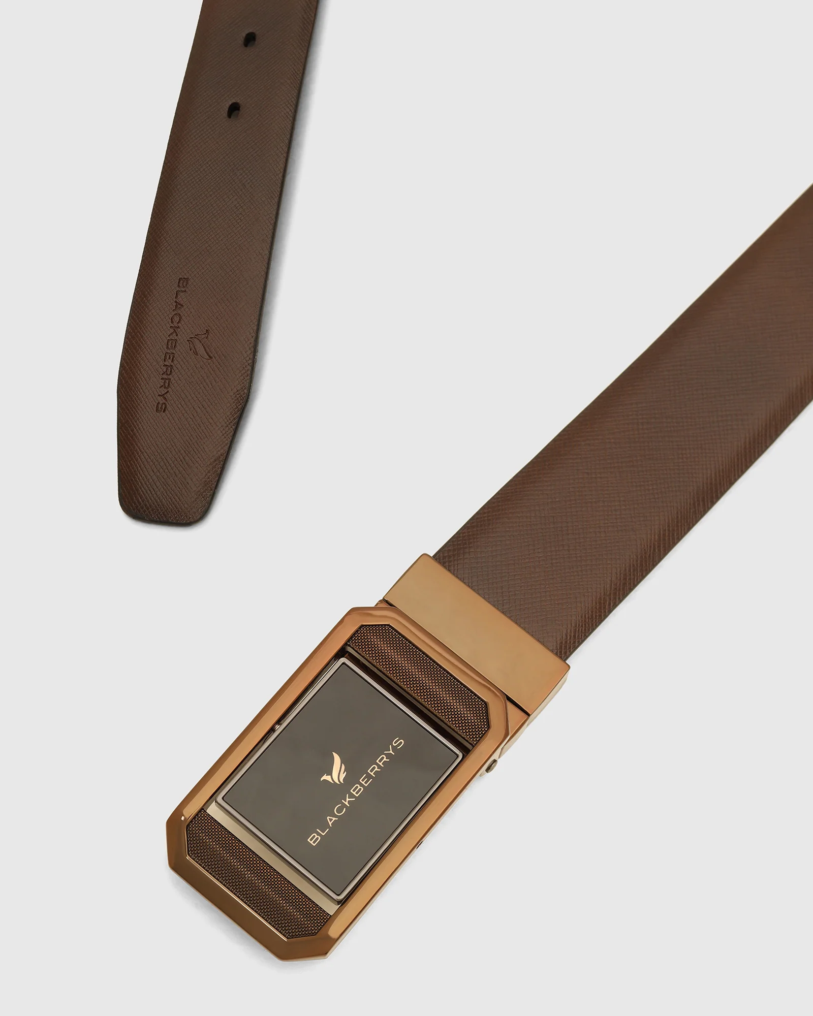 Leather Reversible Black & Brown Solid Belt - Vitor - Image 2