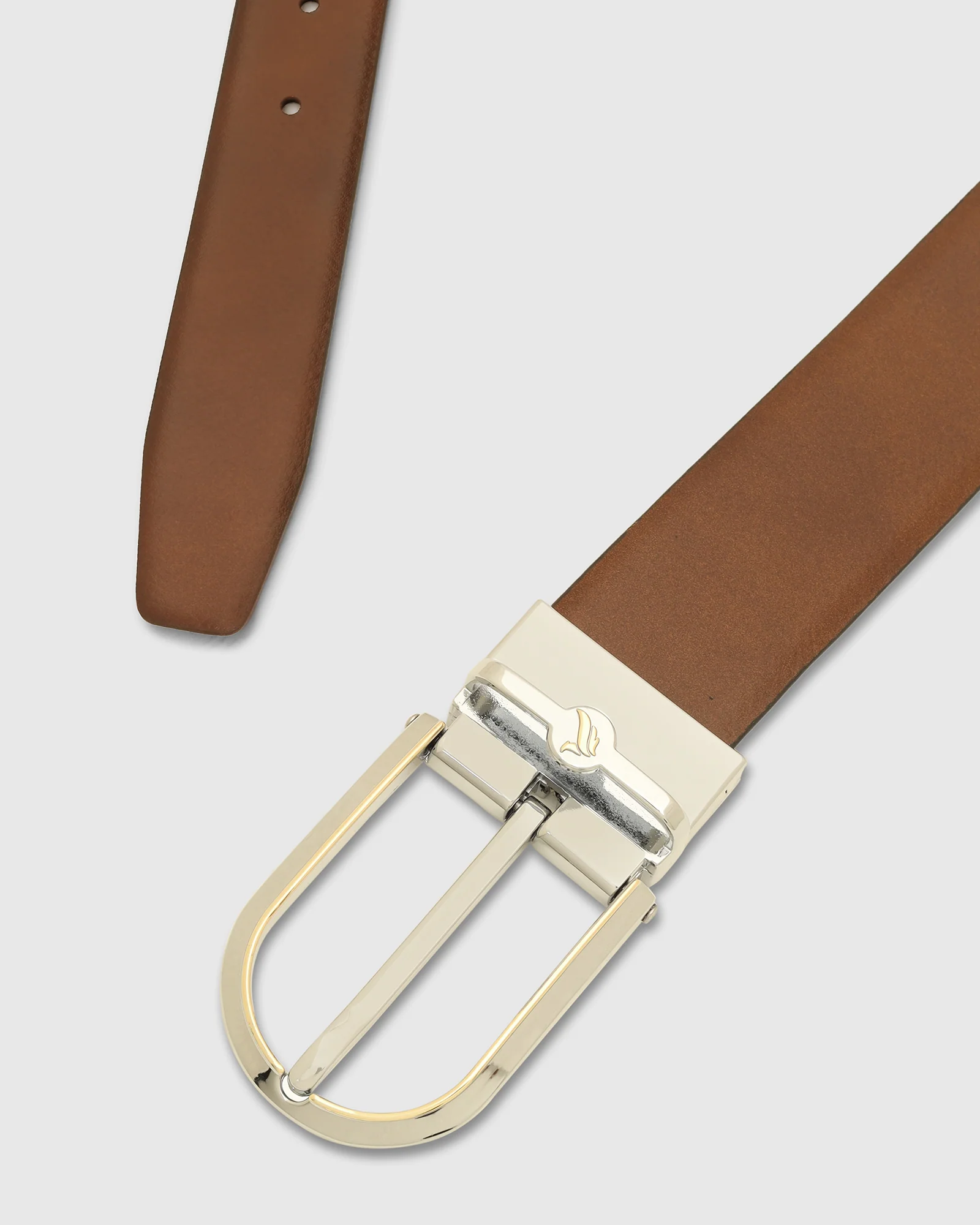 Leather Reversible Black & Tan Solid Belt - Valu - Image 2