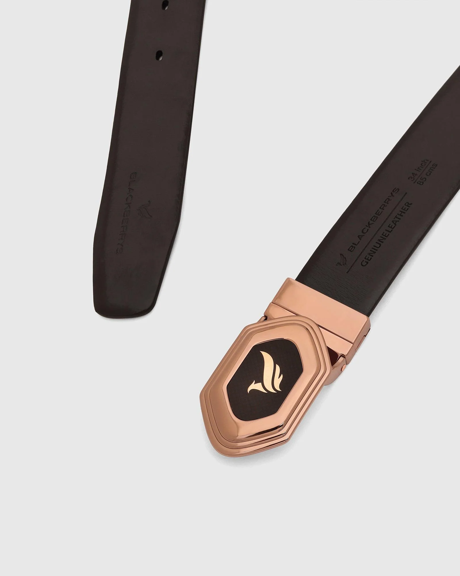 Leather Reversible Wine & Black Solid Belt - Unstorm - Image 3