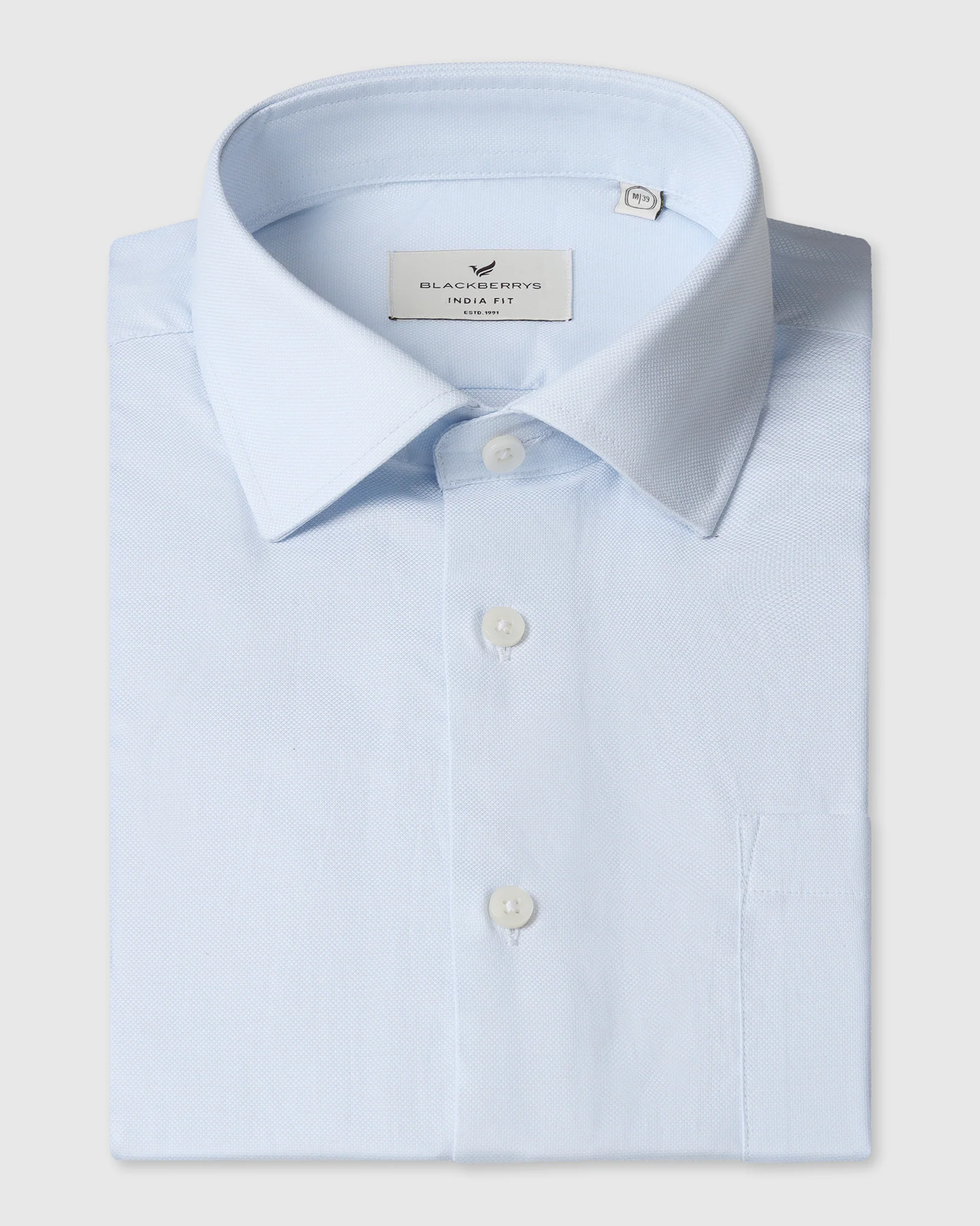 Light Blue Solid Shirt - Rally - Image 5