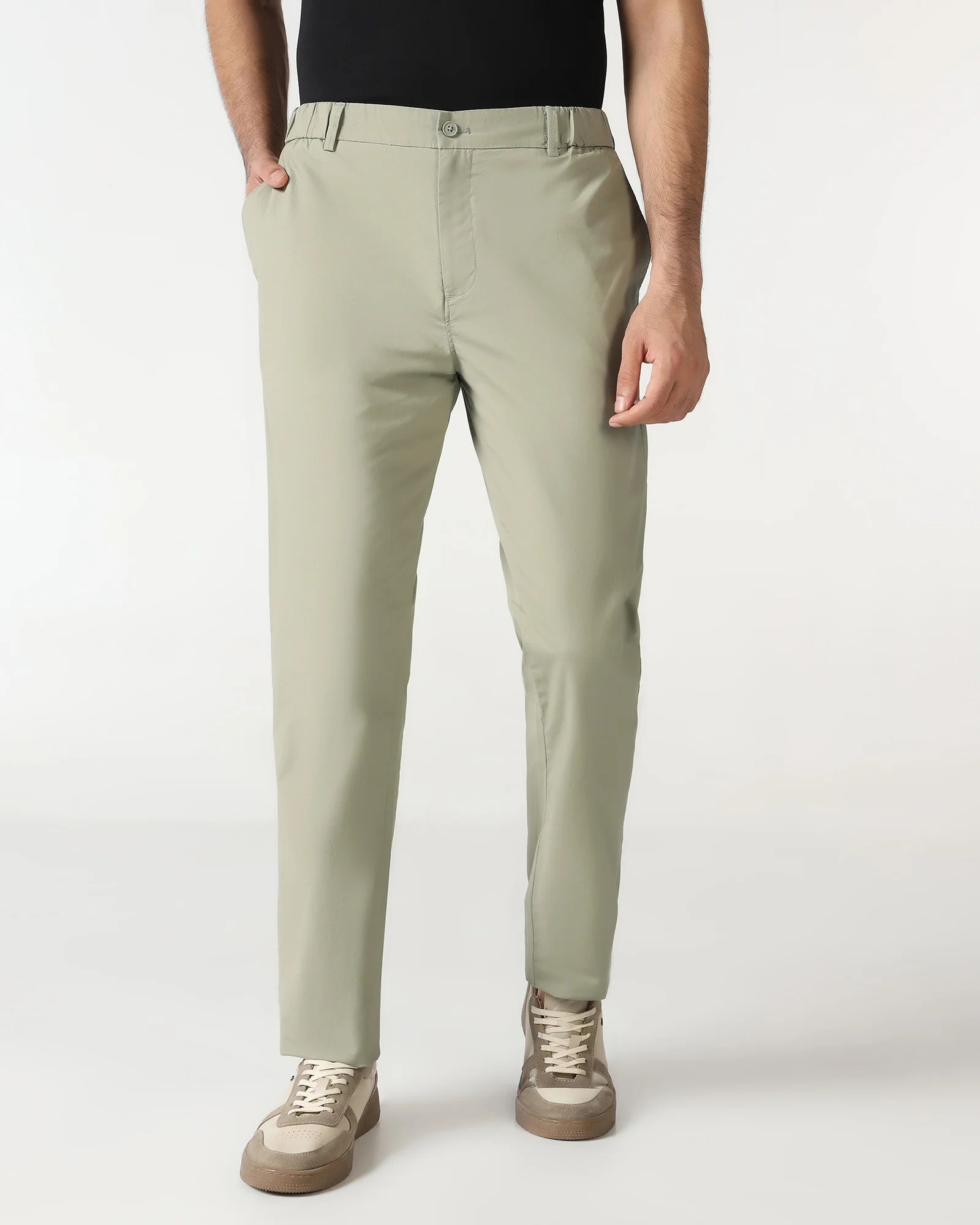 Light Olive Solid Khakis - Taurus - Image 3