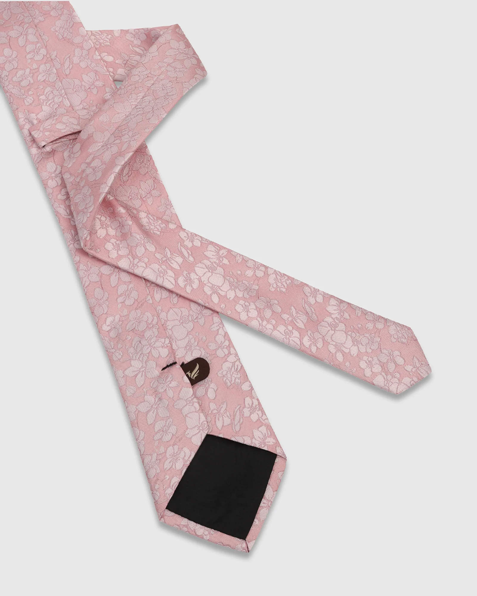 Light Pink Silk Jacquard Tie - Whitmore - Image 4