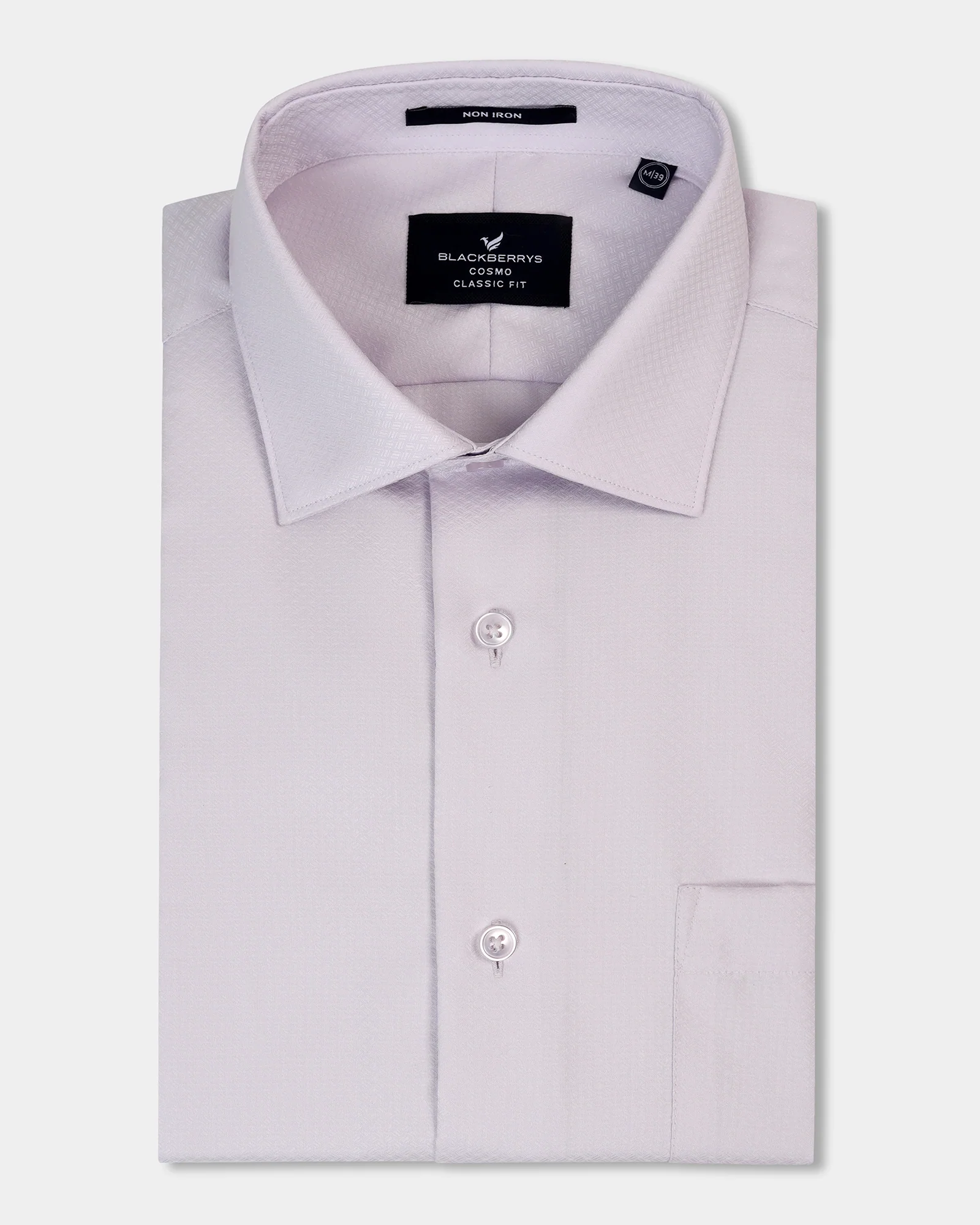 Lilac Non Iron Textured Shirt - Erik - Image 5