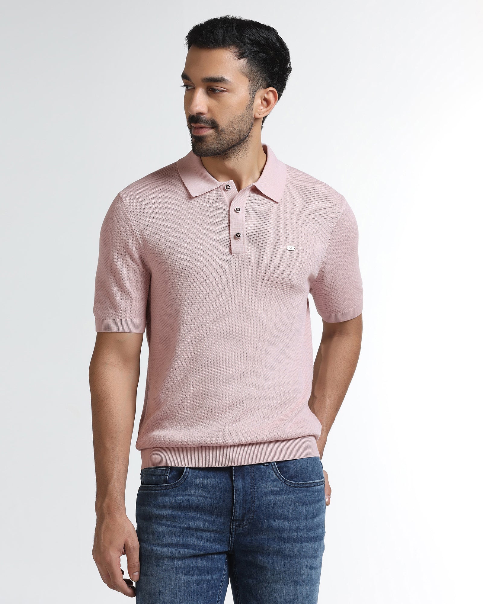Lilac Solid Polo - Yuto - Image 8