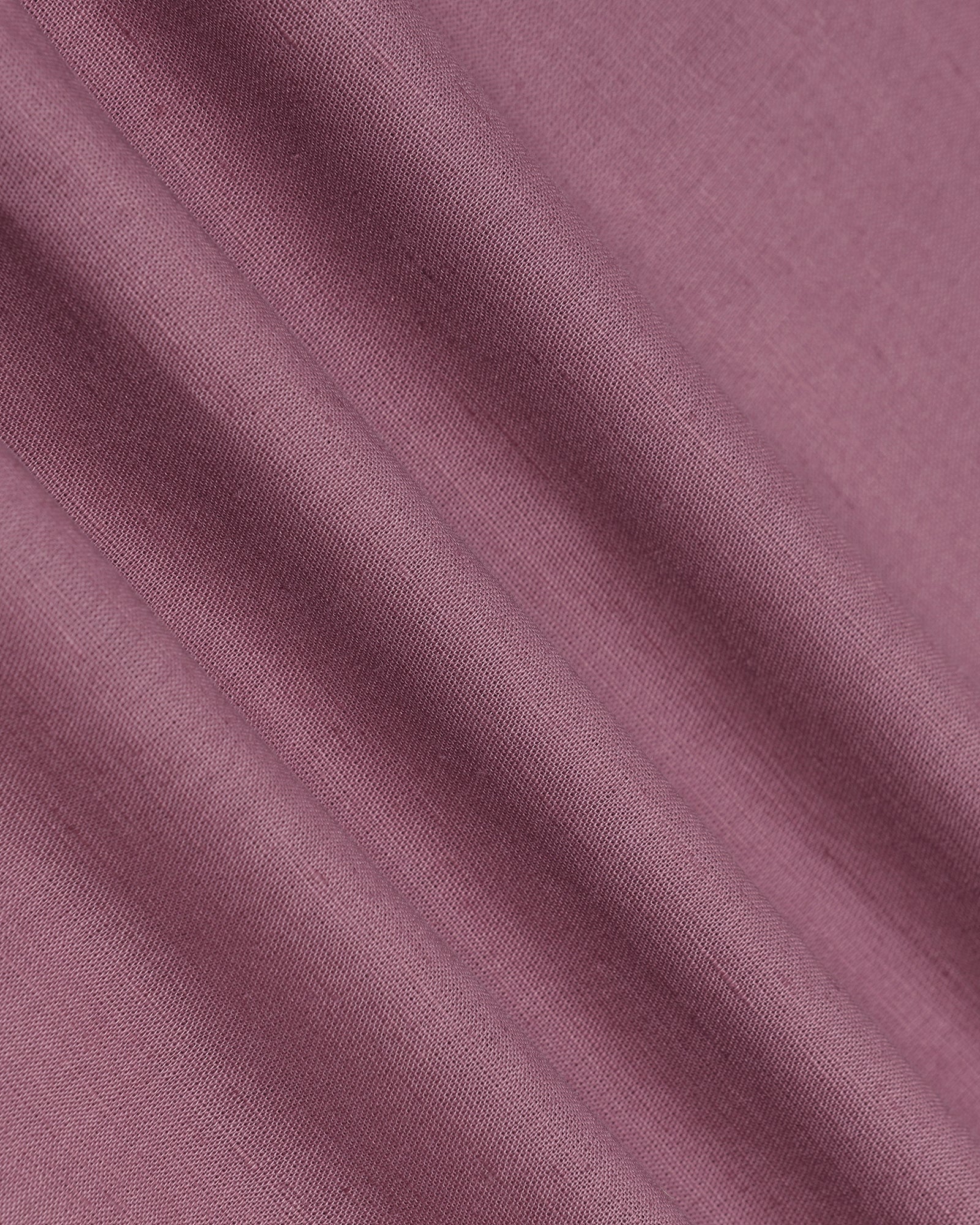 Linen Casual Half Sleeve Pink Solid Shirt - Salmon - Image 7
