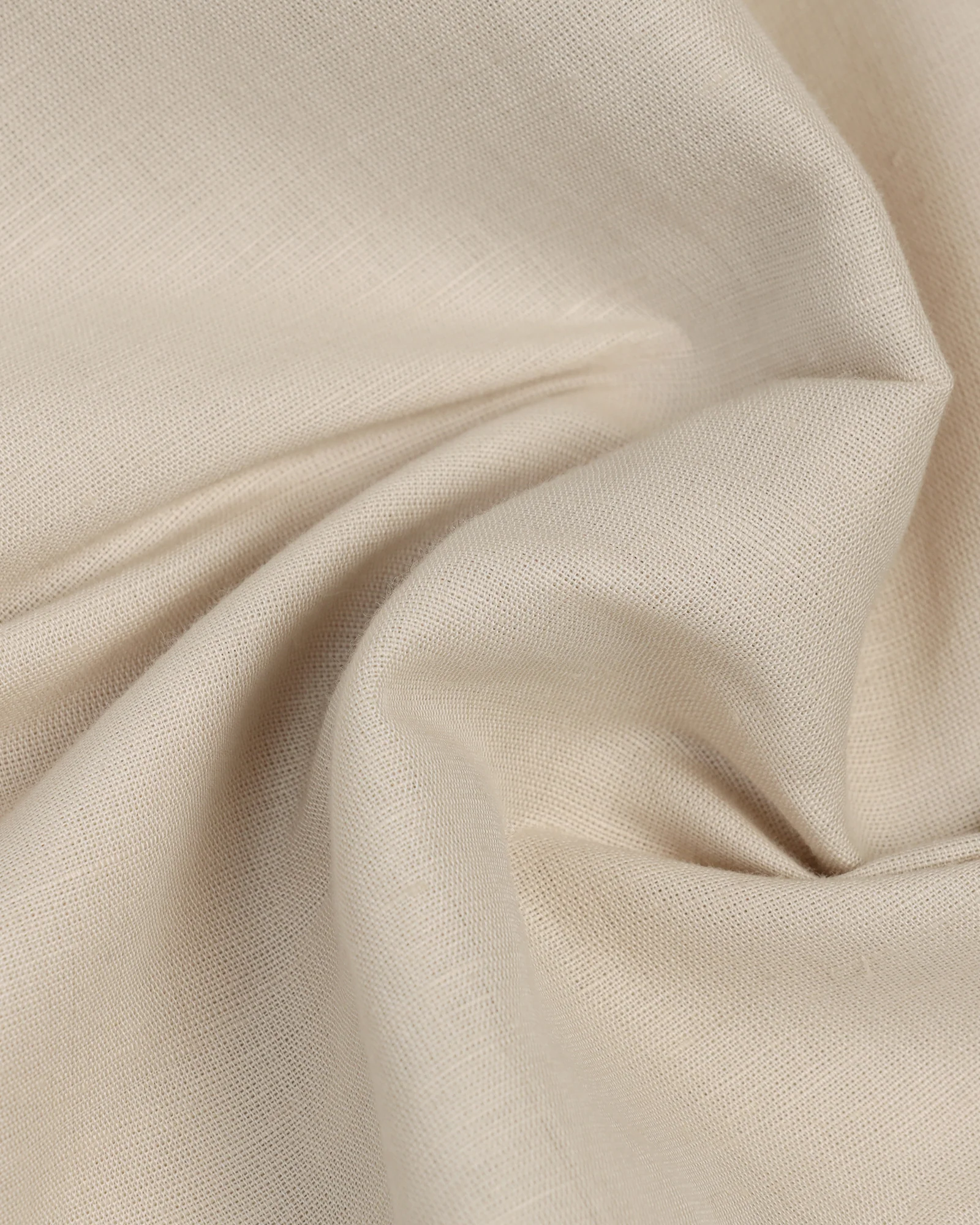 Linen Casual Natural Solid Shirt - Salmon - Image 5