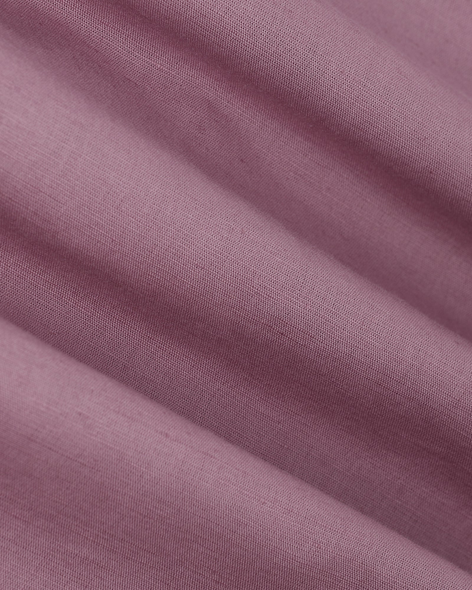 Linen Casual Pink Solid Shirt - Salmon - Image 6