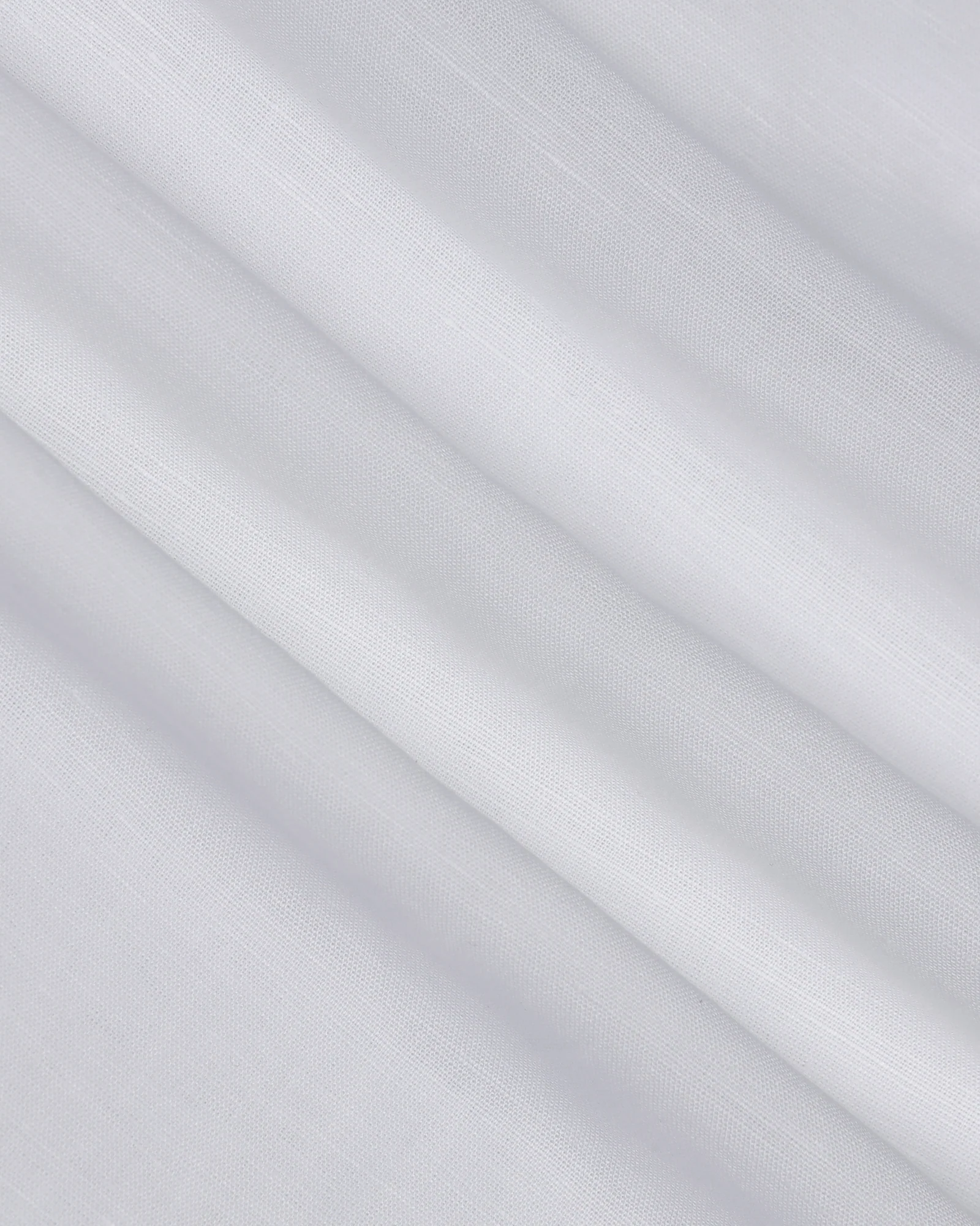 Linen Casual White Solid Shirt - Salmon - Image 7