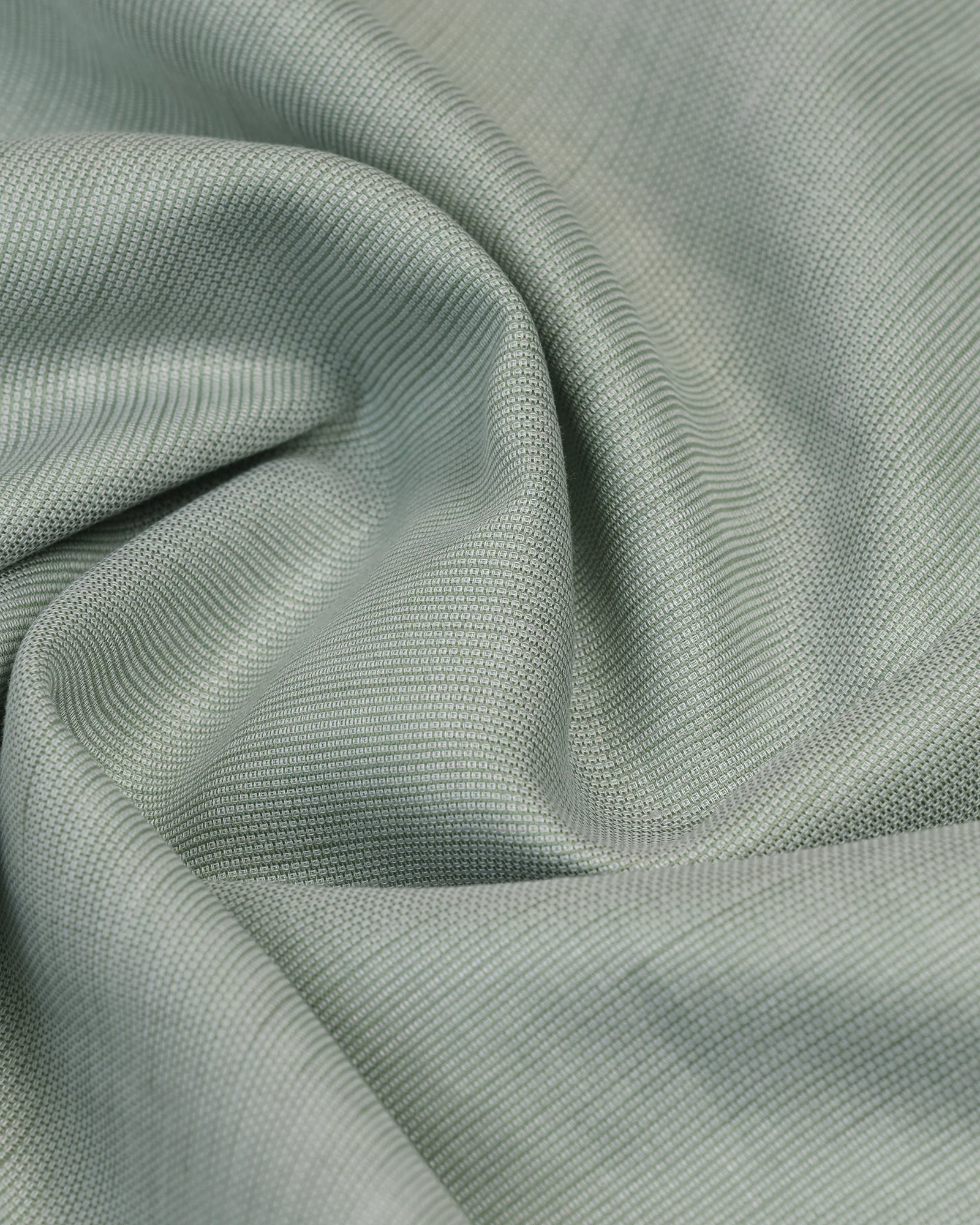 Linen Formal Olive Textured Shirt - Sand - Image 6