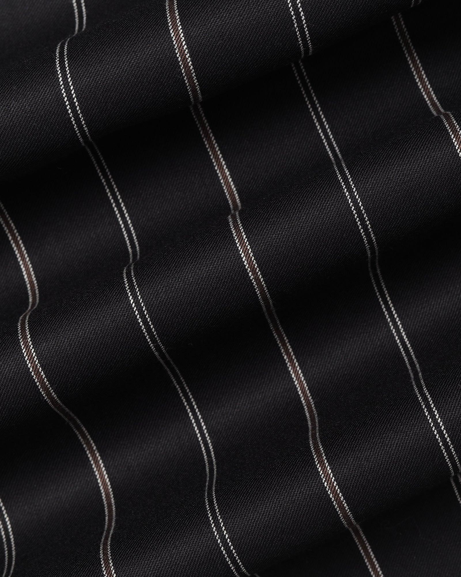 Luxe Formal Black Stripe Shirt - Delta - Image 6