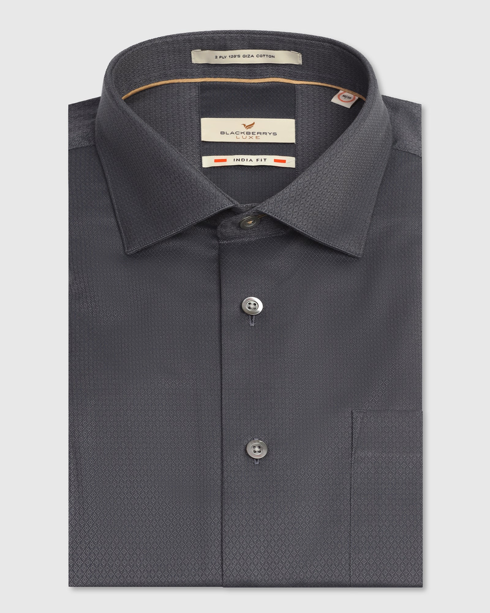 Luxe Formal Teal Textured Shirt - Hadley - Image 5