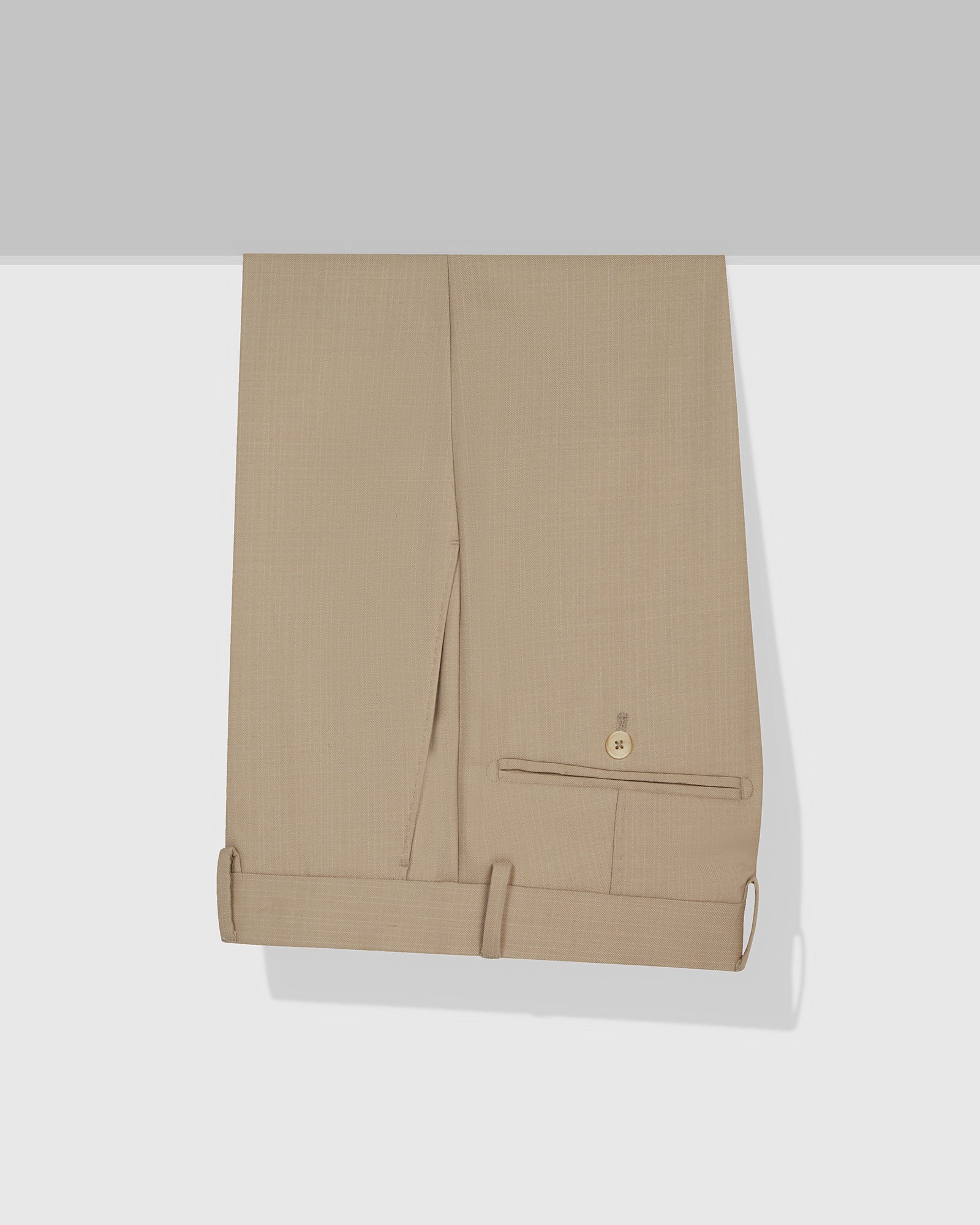 Luxe Slim Comfort B-95 Formal Beige Textured Trouser - Chanel - Image 5