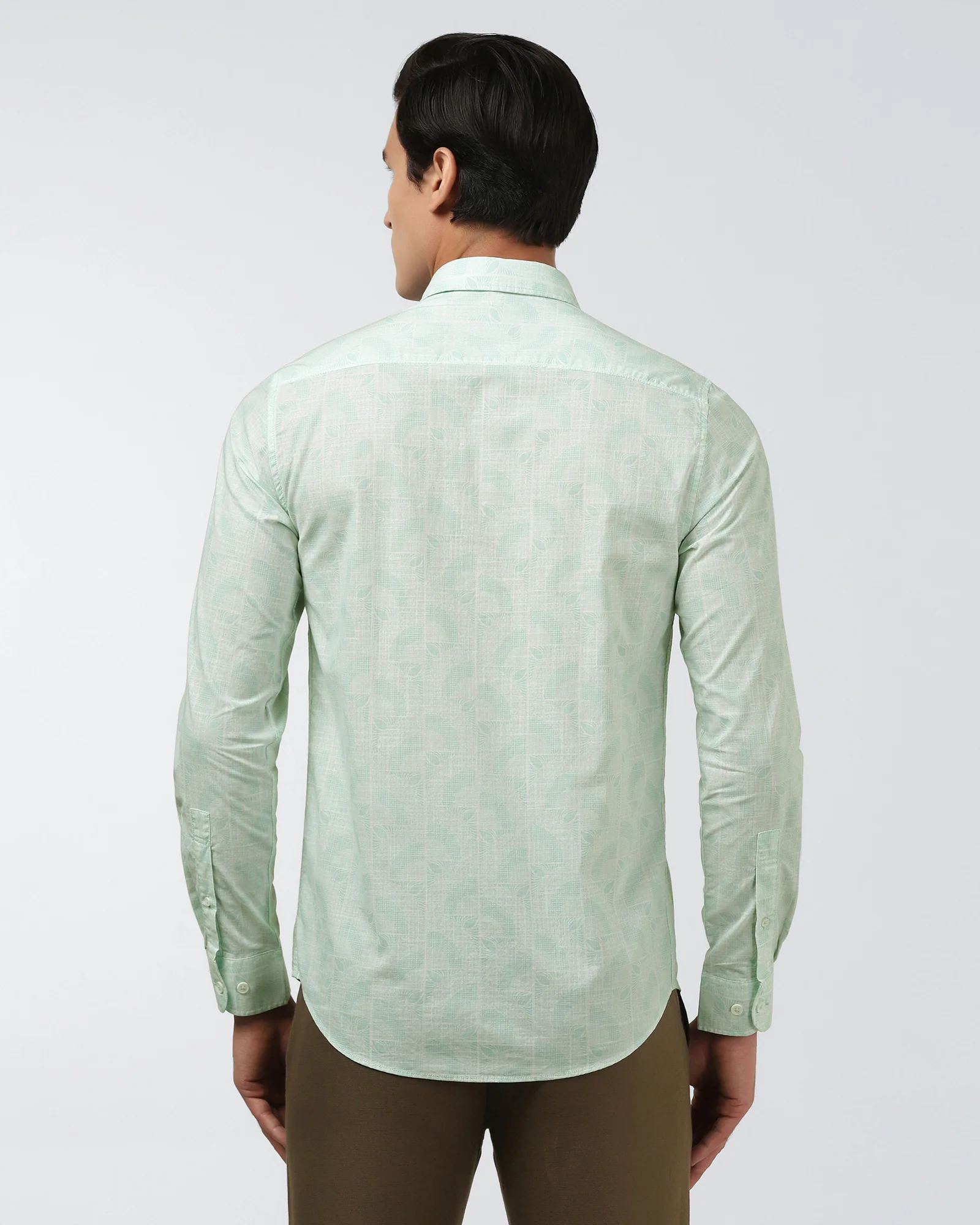 Mint Printed Shirt - Amer - Image 2