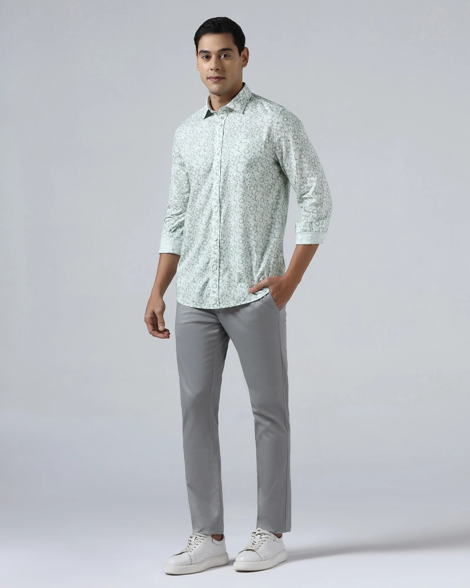 Mint Printed Shirt - Frilo - Image 3