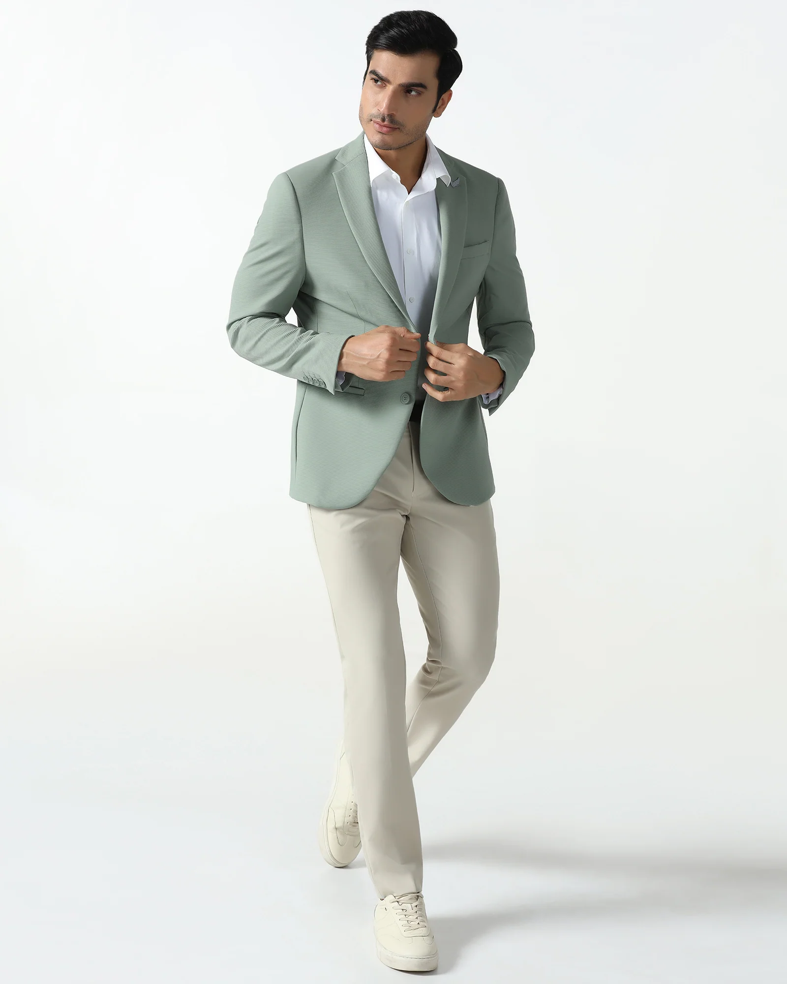 Mint TechPro Stripe Blazer - Fiesta - Image 7