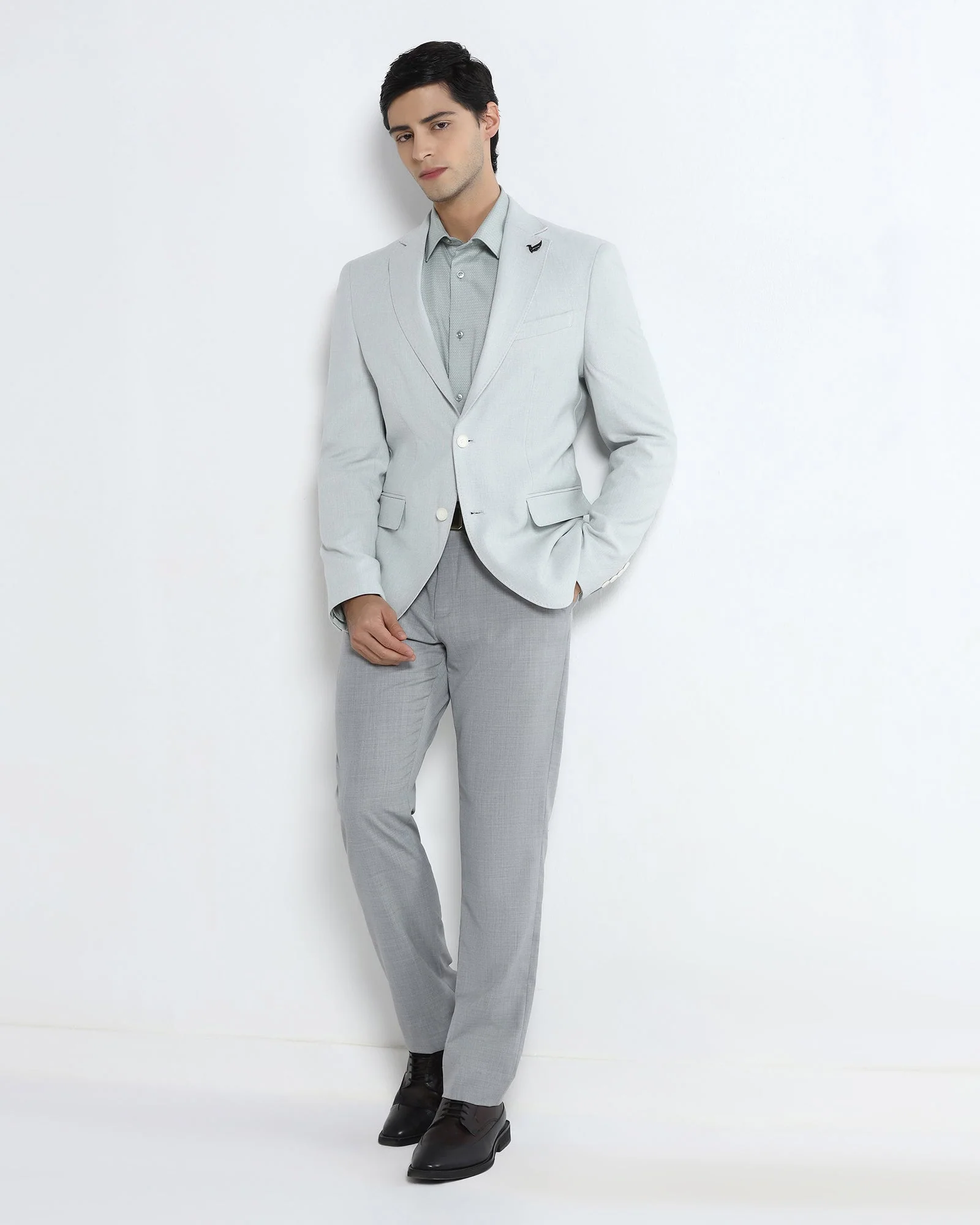 Mint Textured Blazer - Watson - Image 6